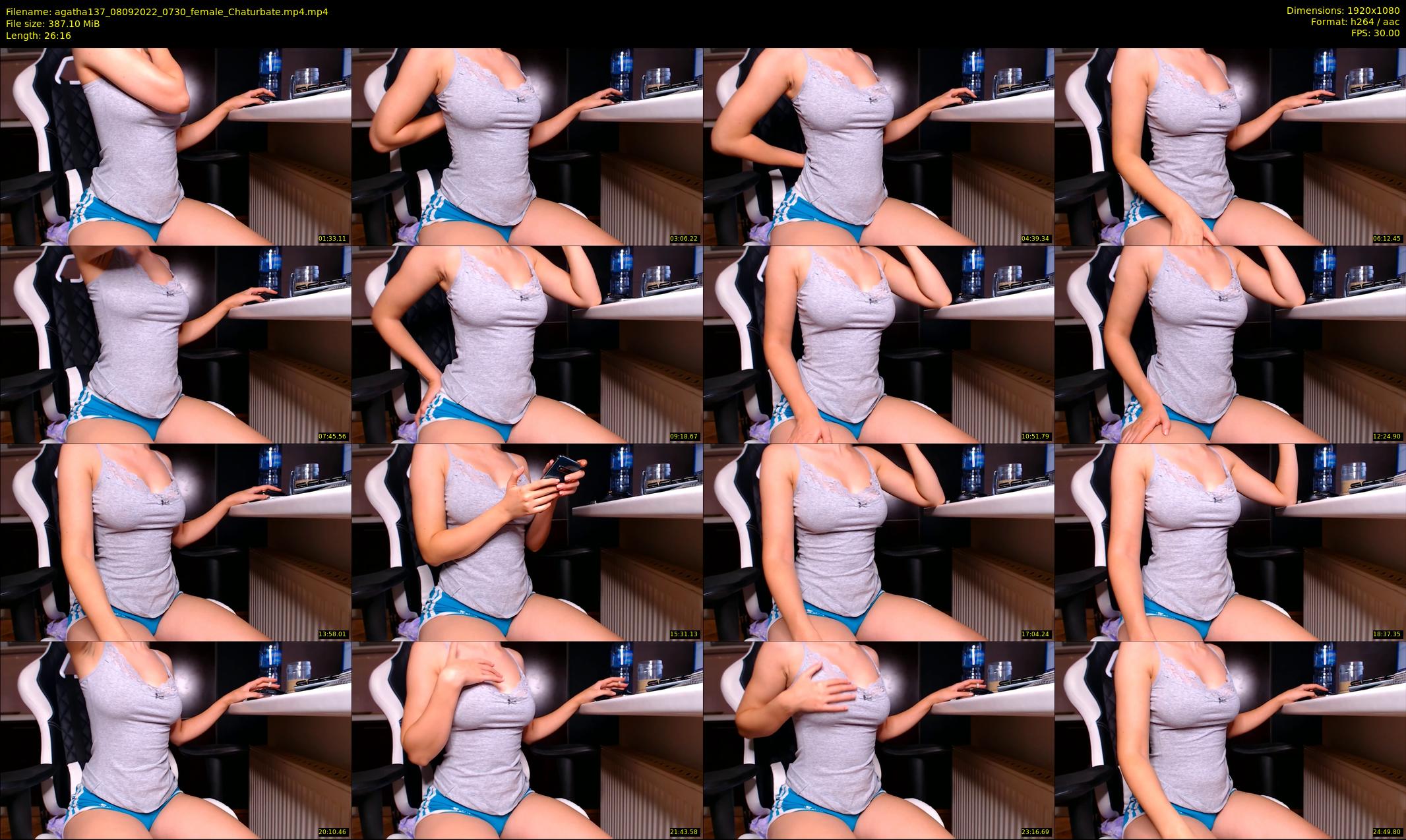 agatha137 — 27 minute Chaturbate female cam show recording, 1080p, Sep 8, 2022
