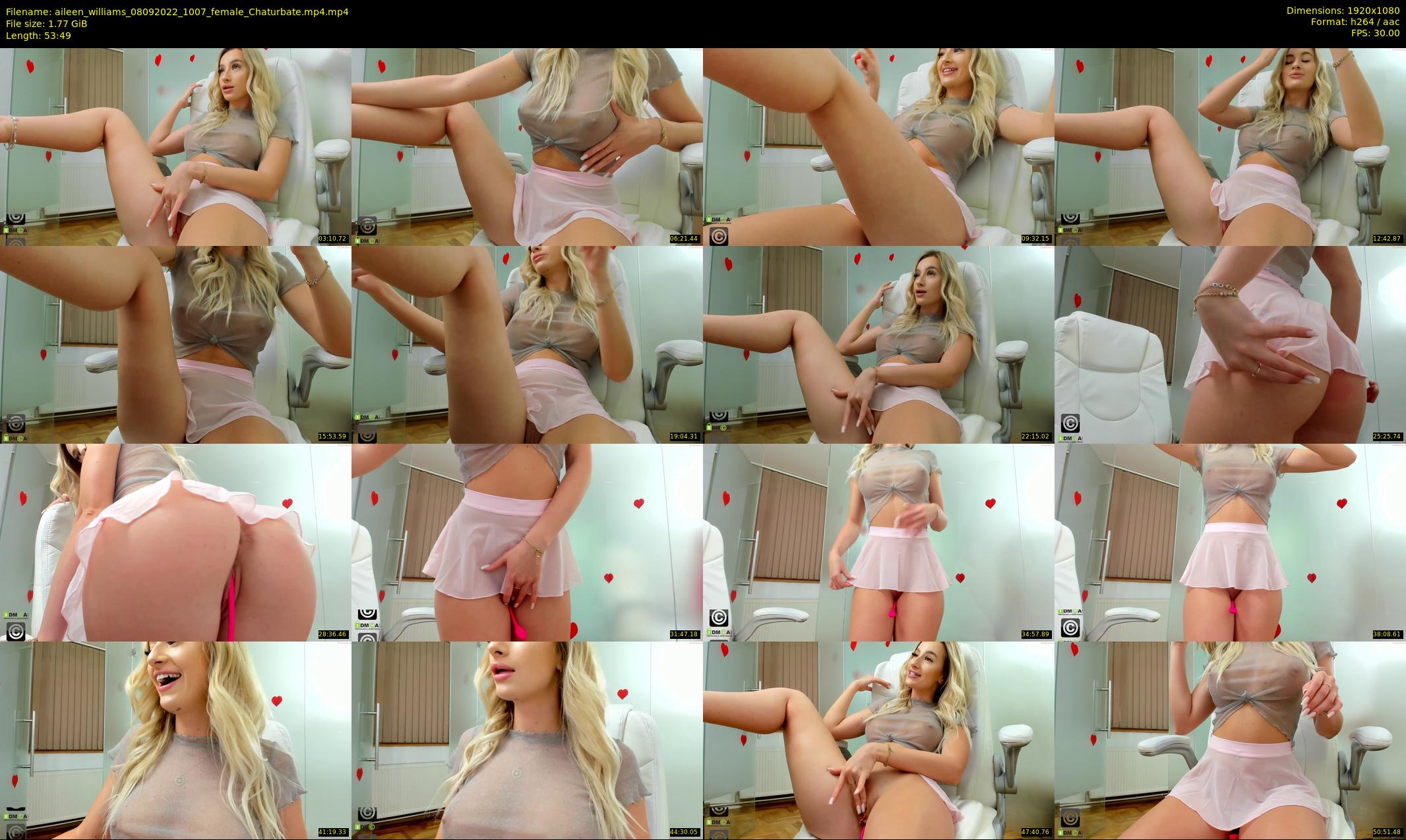 aileen_williams — 54 minute Chaturbate female cam show recording, 1080p, Sep 8, 2022