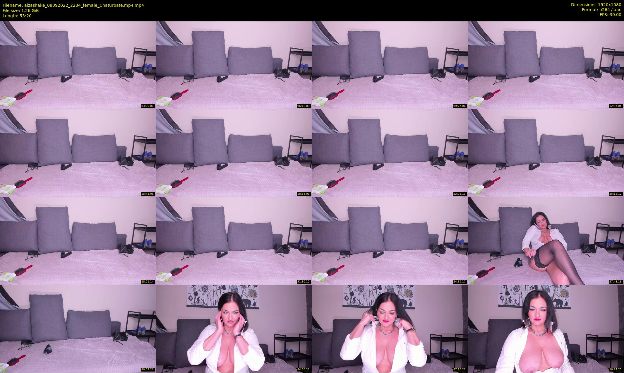 aizashake — 54 minute Chaturbate female cam show recording, 1080p, Sep 8, 2022