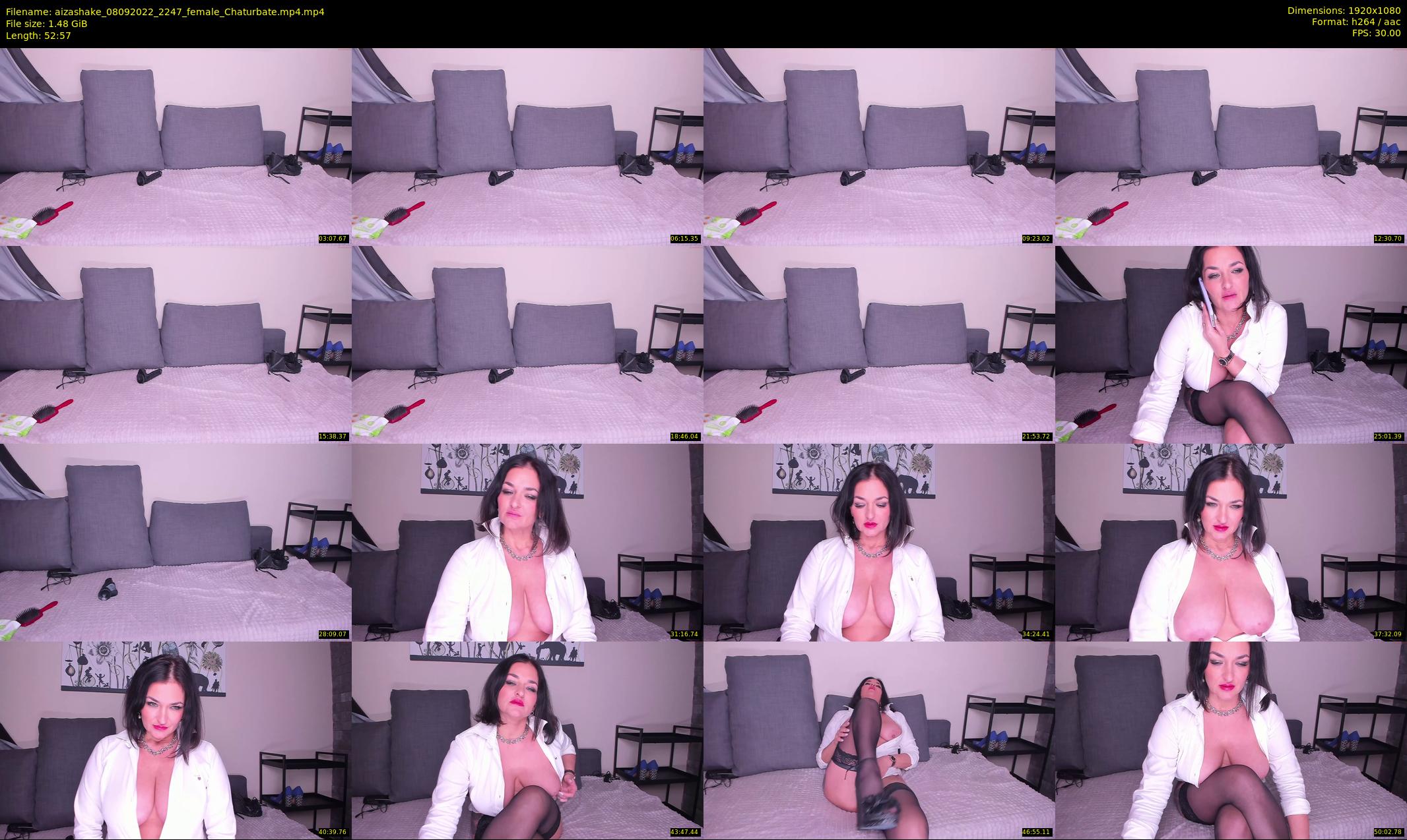 aizashake — 53 minute Chaturbate female cam show recording, 1080p, Sep 8, 2022