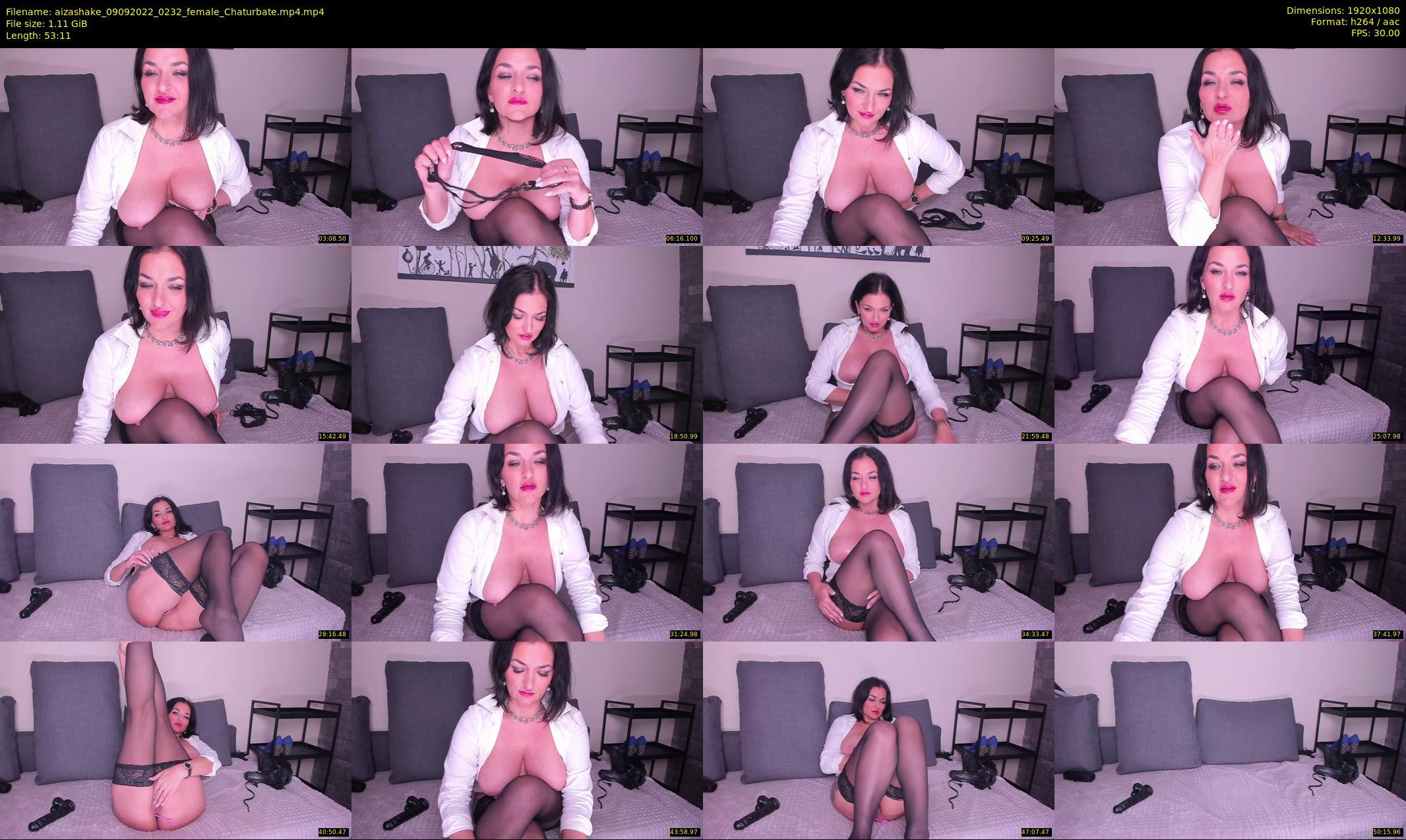 aizashake — 54 minute Chaturbate female cam show recording, 1080p, Sep 9, 2022