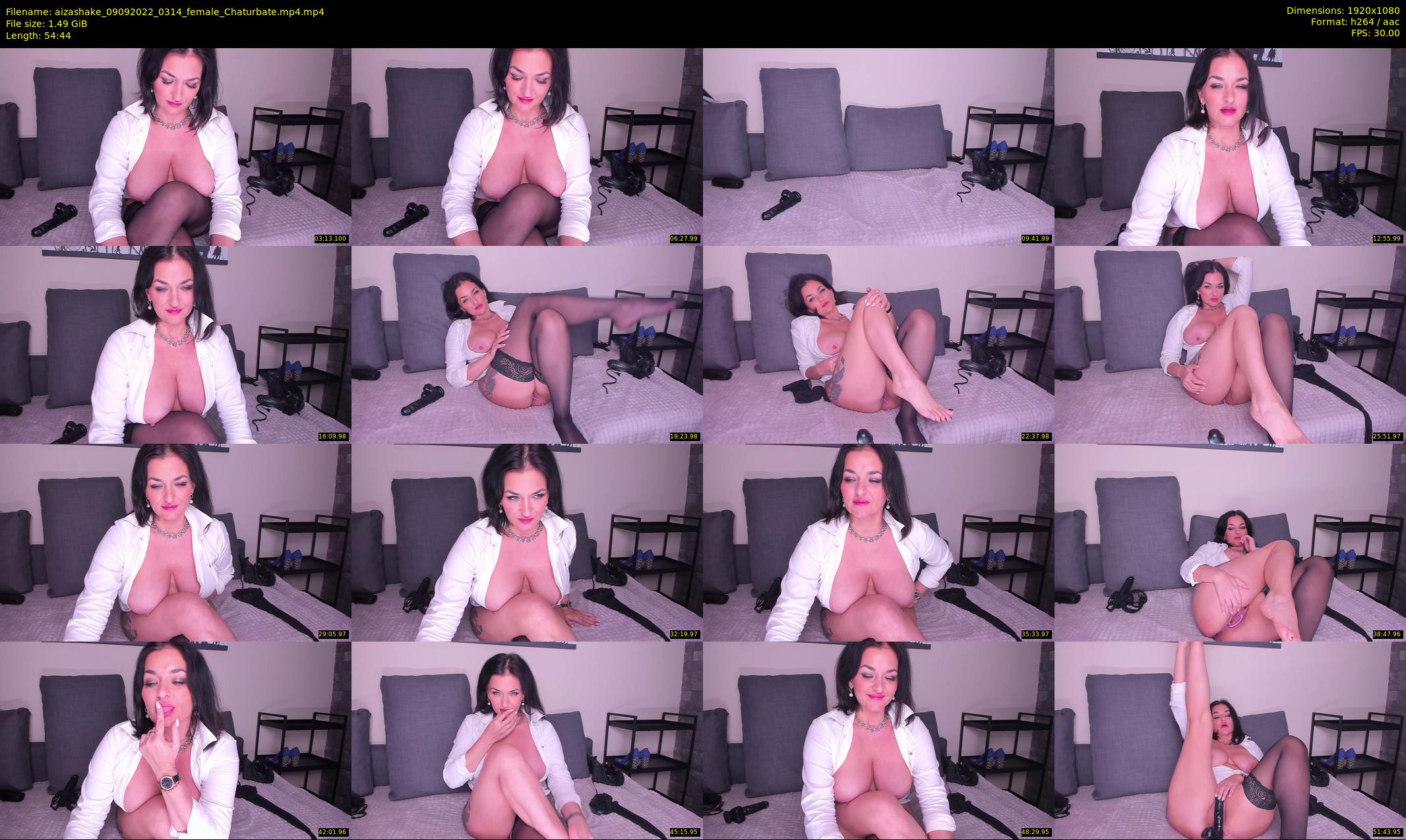 aizashake — 55 minute Chaturbate female cam show recording, 1080p, Sep 9, 2022