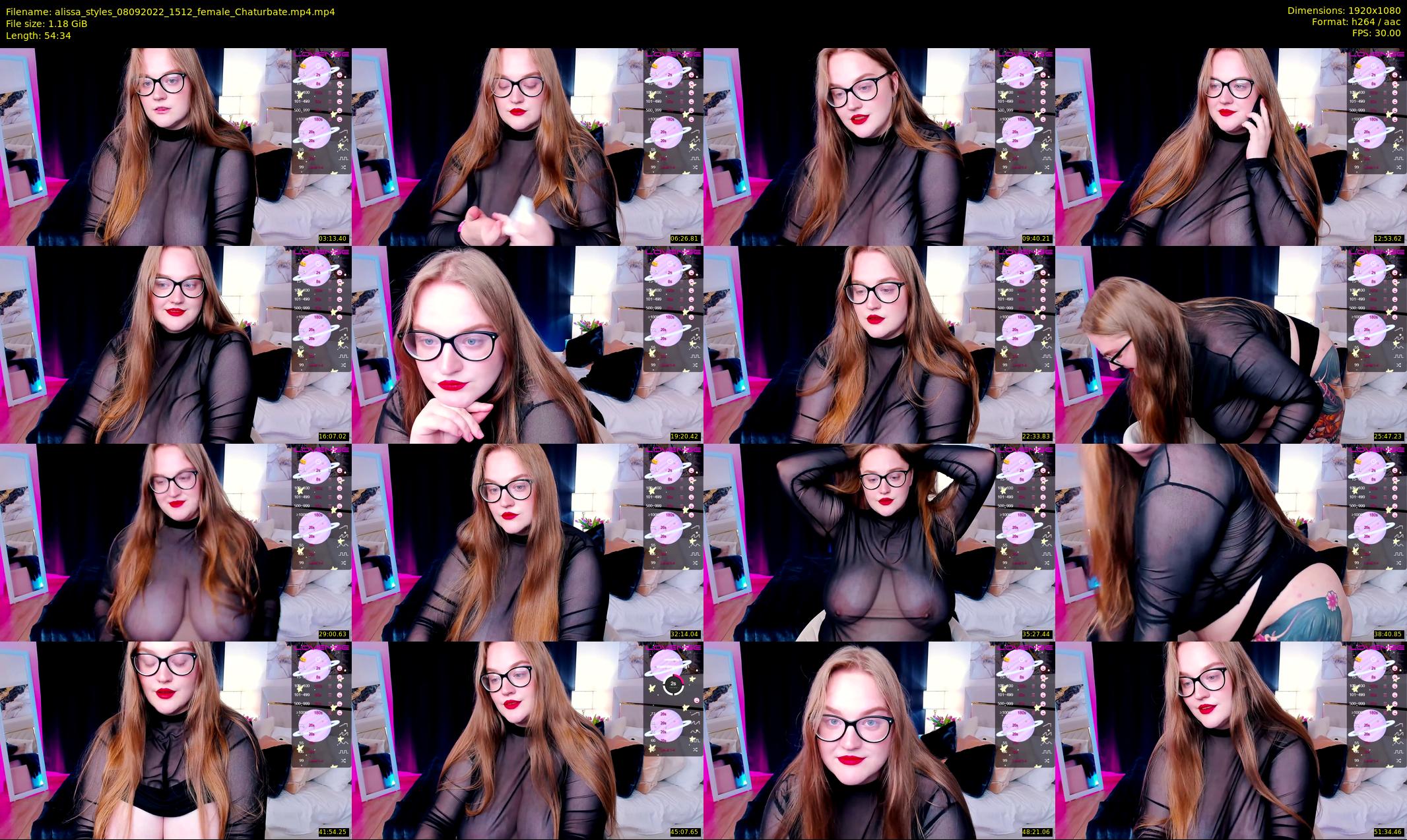 alissa_styles — 55 minute Chaturbate female cam show recording, 1080p, Sep 8, 2022