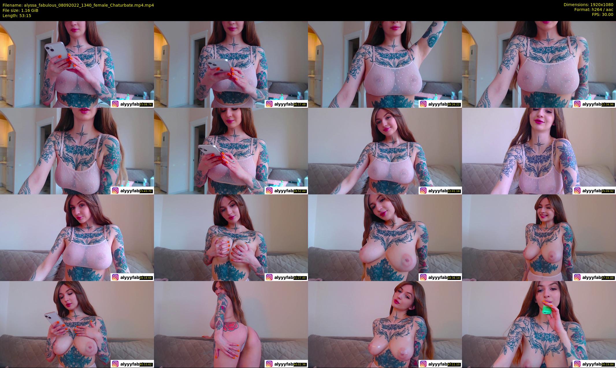 alyssa_fabulous — 54 minute Chaturbate female cam show recording, 1080p, Sep 8, 2022