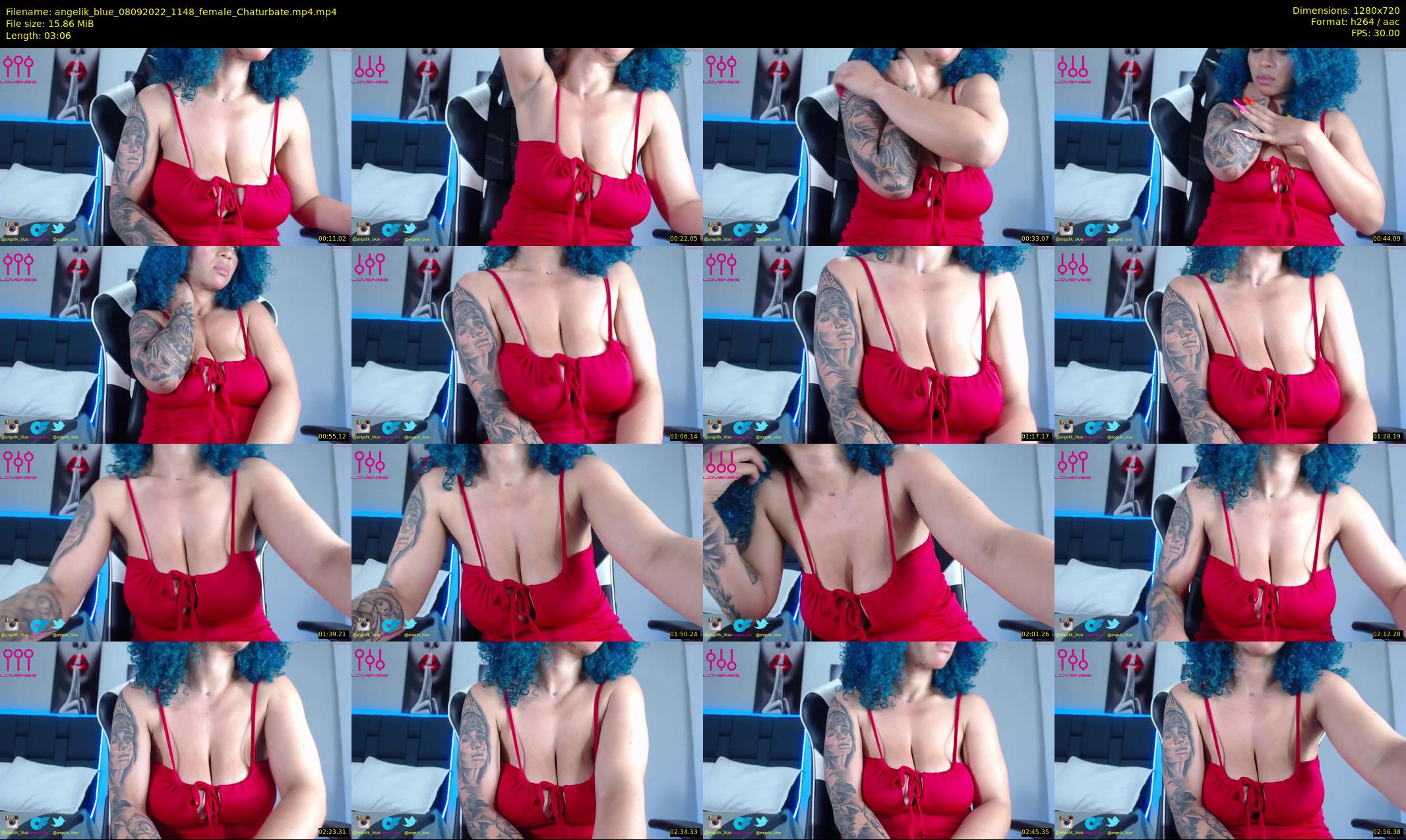 angelik_blue — 4 minute Chaturbate female cam show recording, 720p, Sep 8, 2022