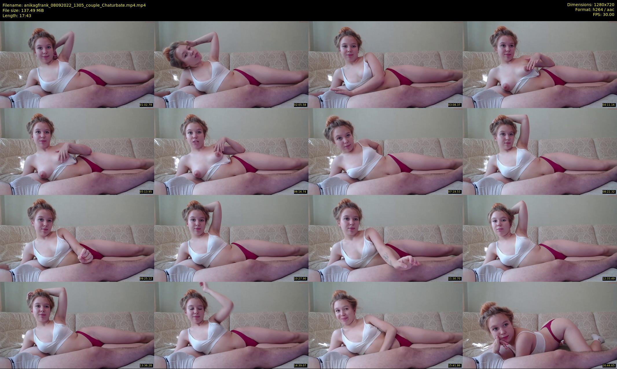 anikagfrank — 18 minute Chaturbate couple cam show recording, 720p, Sep 8, 2022