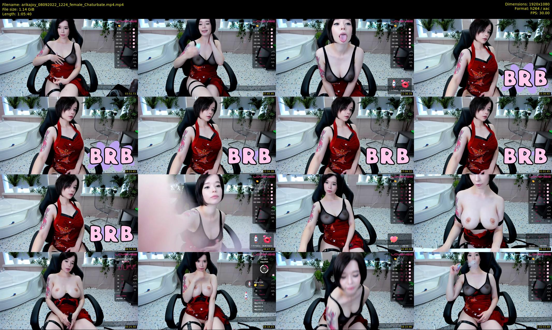 arikajoy — 66 minute Chaturbate female cam show recording, 1080p, Sep 8, 2022