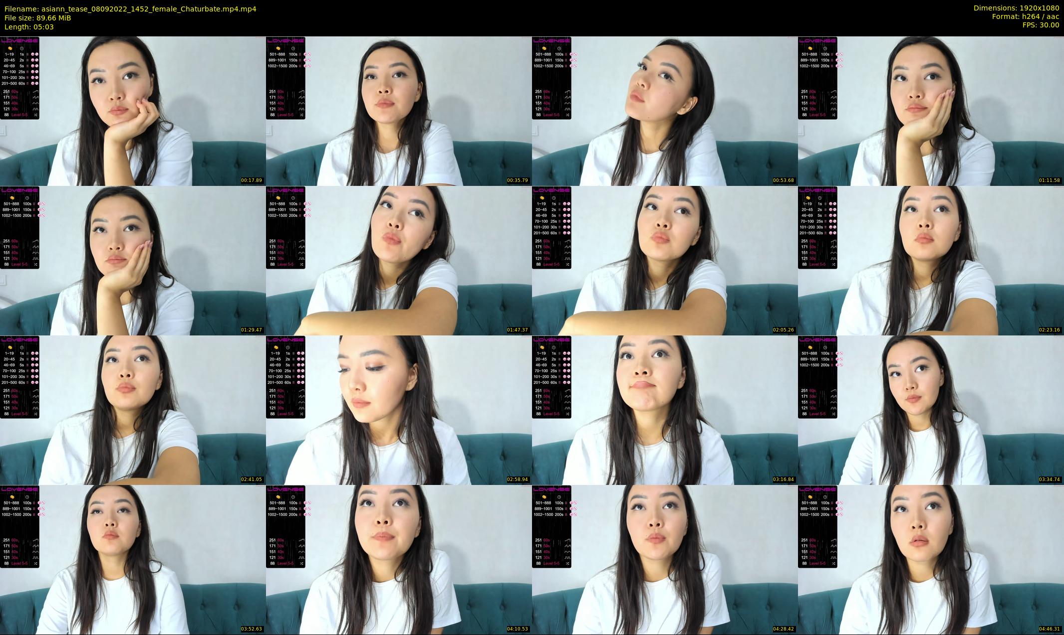 asiann_tease — 6 minute Chaturbate female cam show recording, 1080p, Sep 8, 2022