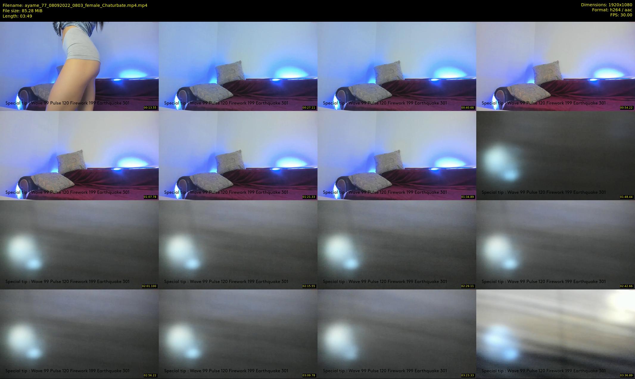 ayame_77 — 4 minute Chaturbate female cam show recording, 1080p, Sep 8, 2022