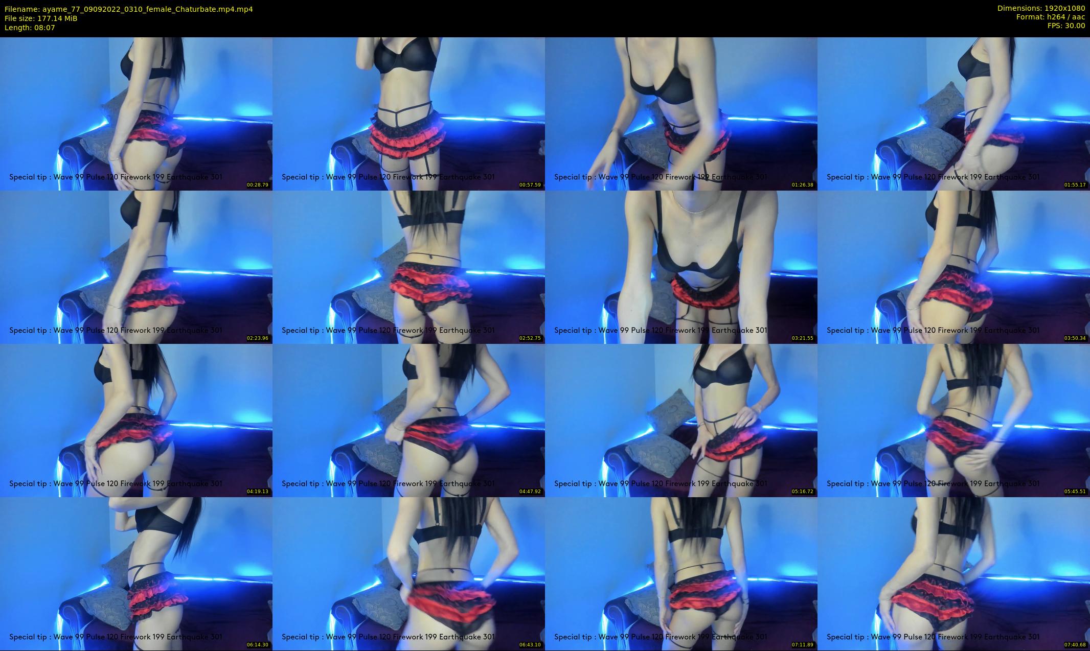 ayame_77 — 9 minute Chaturbate female cam show recording, 1080p, Sep 9, 2022
