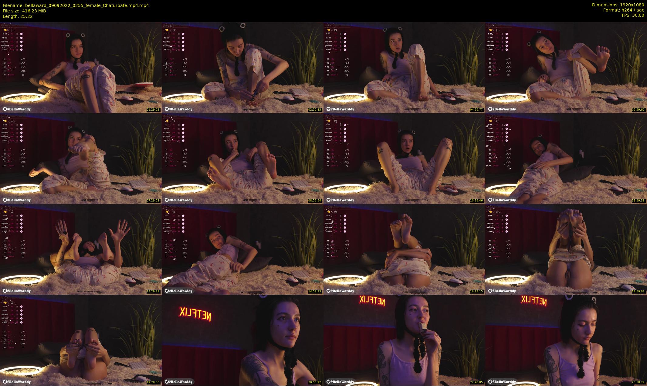 bellaward — 26 minute Chaturbate female cam show recording, 1080p, Sep 9, 2022