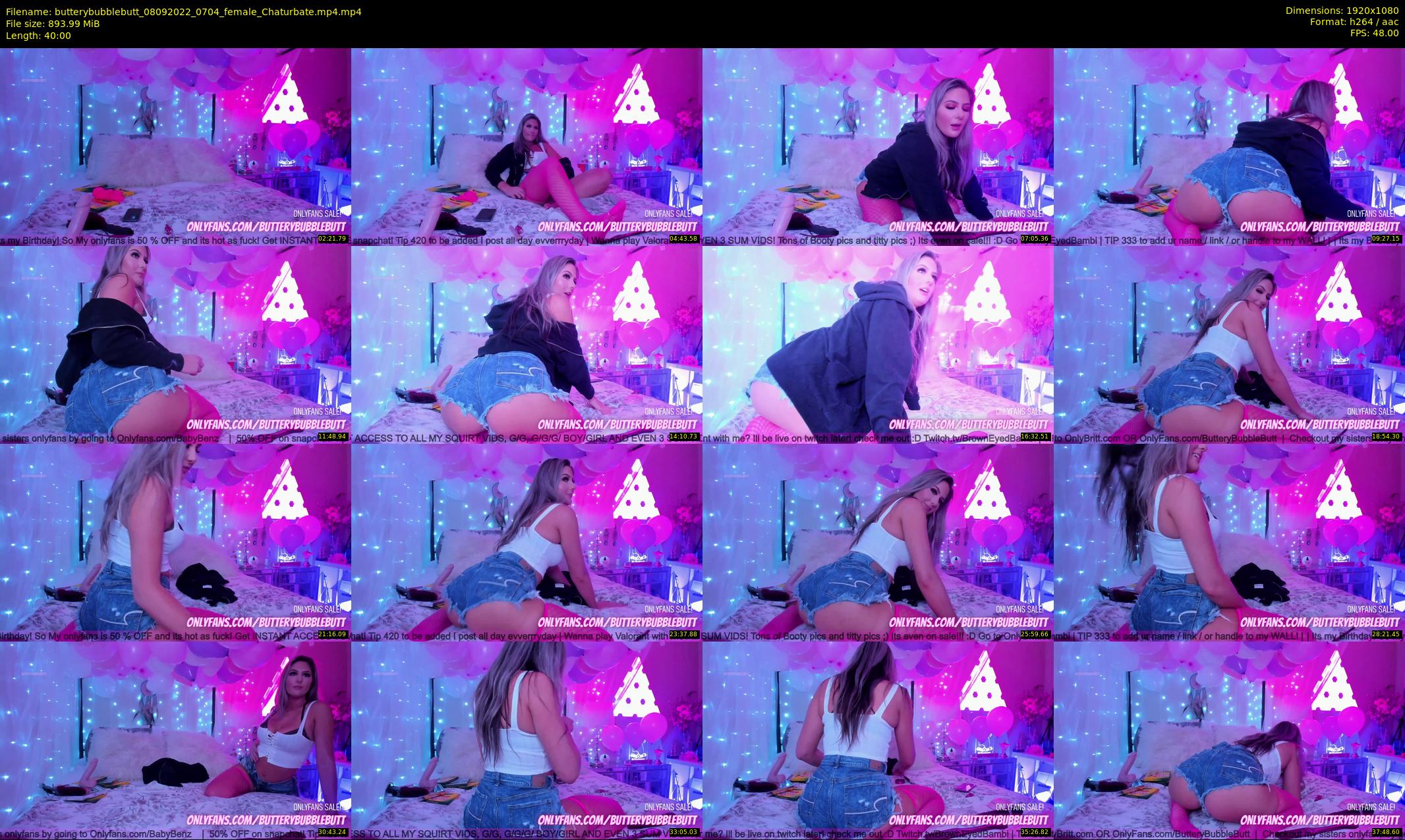 butterybubblebutt — 40 minute Chaturbate couple cam show recording, 1080p, Sep 8, 2022