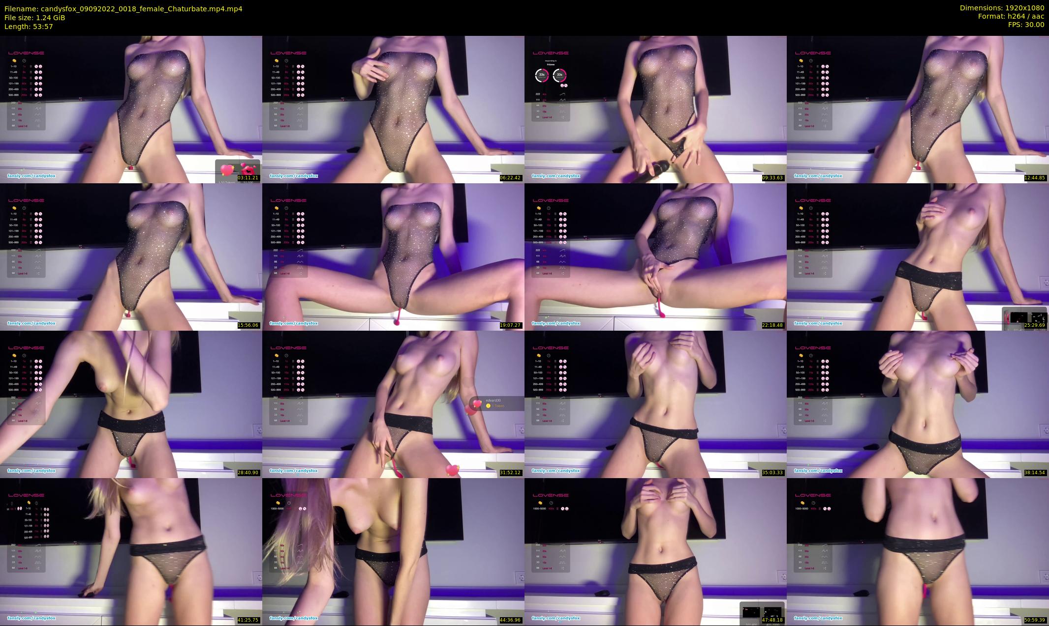 candysfox — 54 minute Chaturbate female cam show recording, 1080p, Sep 9, 2022