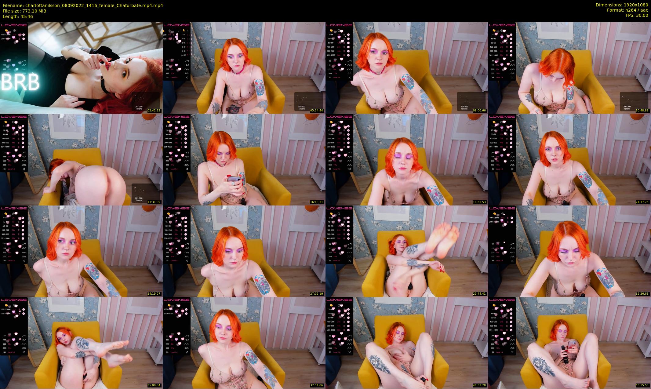 charlottanilsson — 46 minute Chaturbate female cam show recording, 1080p, Sep 8, 2022