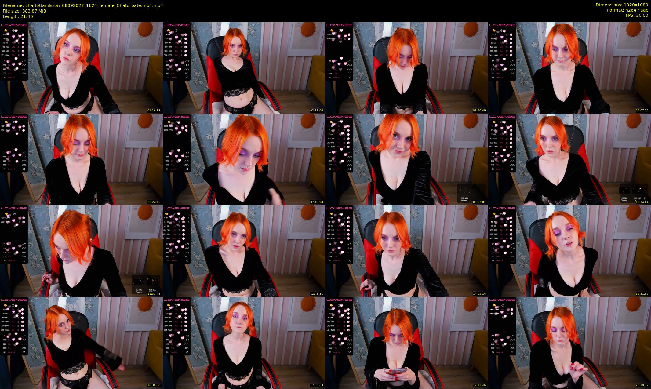charlottanilsson — 22 minute Chaturbate female cam show recording, 1080p, Sep 8, 2022