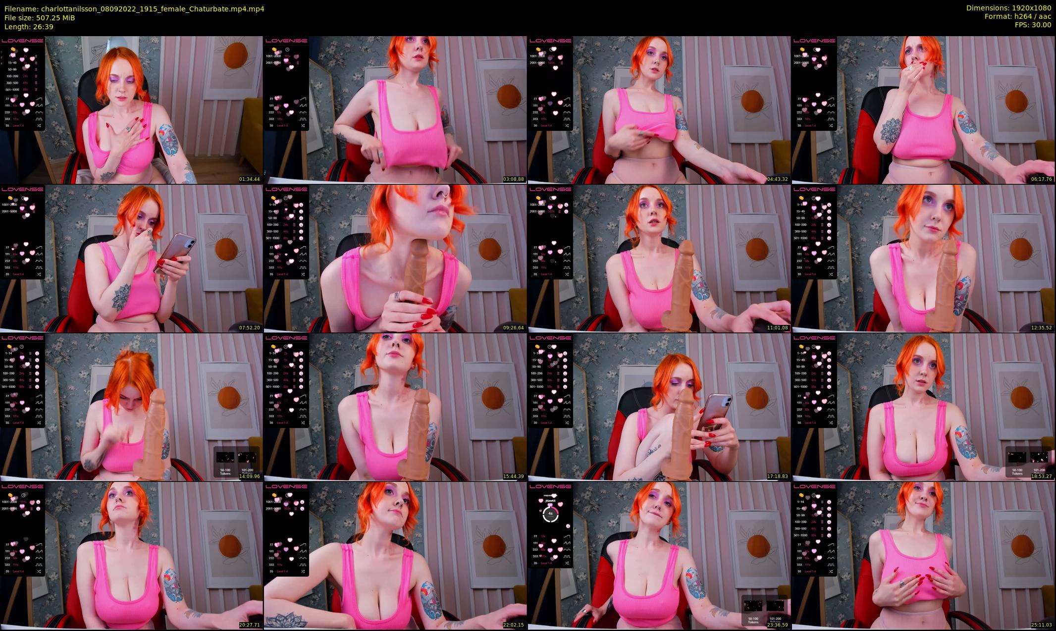 charlottanilsson — 27 minute Chaturbate female cam show recording, 1080p, Sep 8, 2022