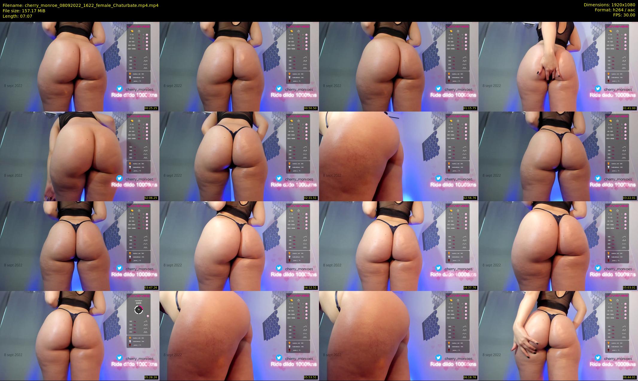 cherry_monroe — 8 minute Chaturbate female cam show recording, 1080p, Sep 8, 2022