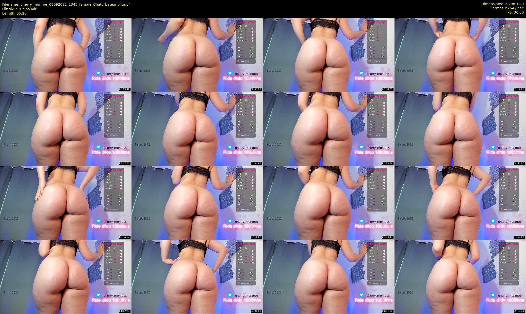 cherry_monroe — 6 minute Chaturbate female cam show recording, 1080p, Sep 8, 2022