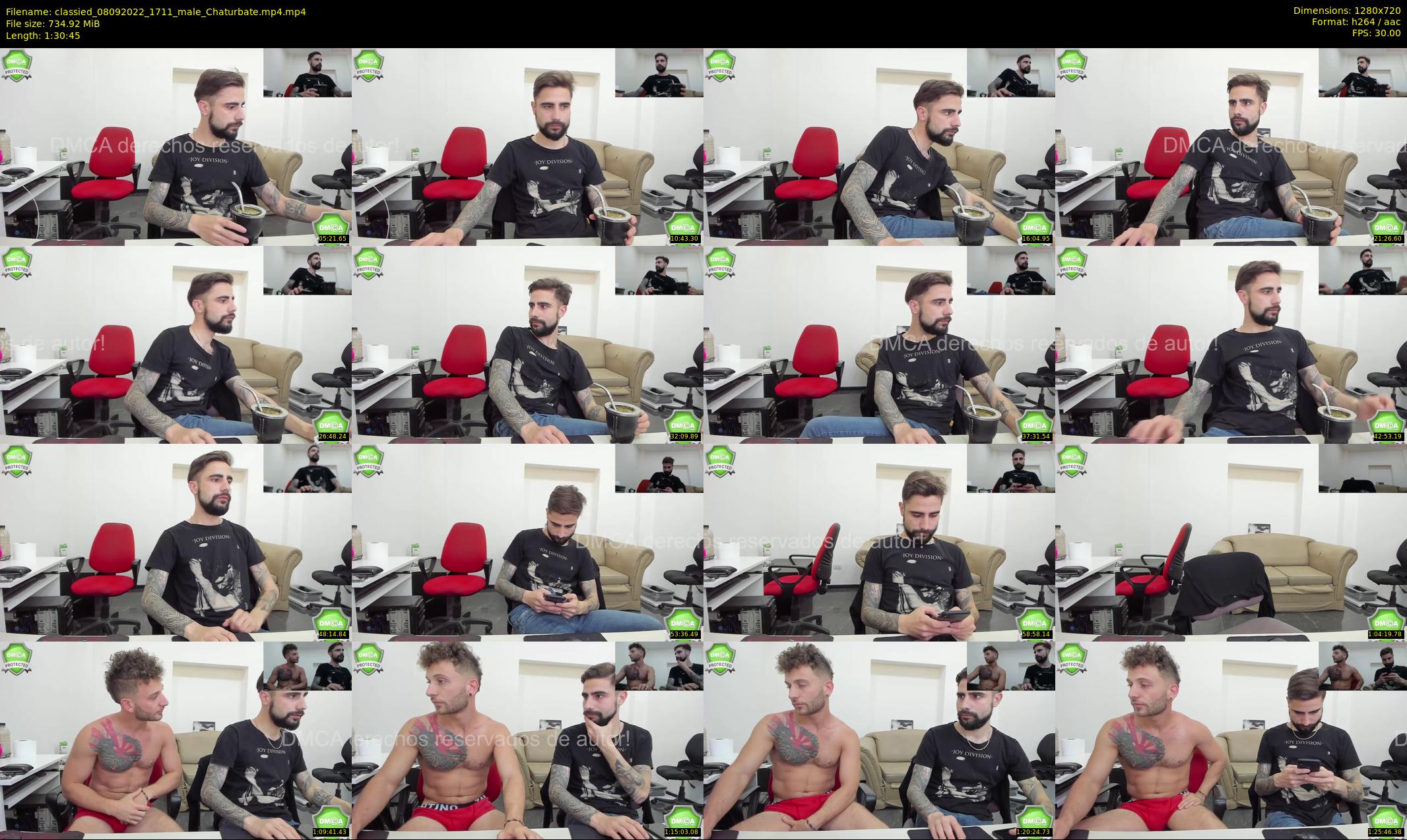 classied — 91 minute Chaturbate male cam show recording, 720p, Sep 8, 2022