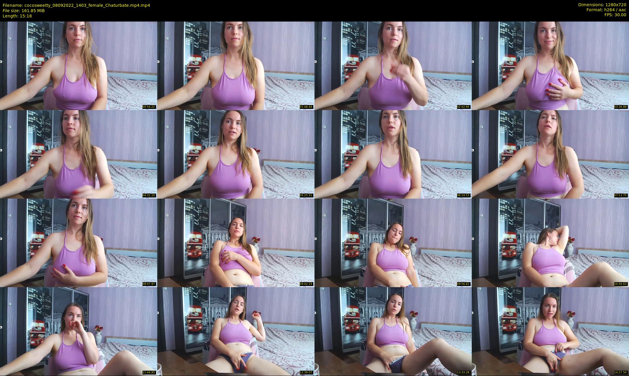 cocosweetty — 16 minute Chaturbate female cam show recording, 720p, Sep 8, 2022