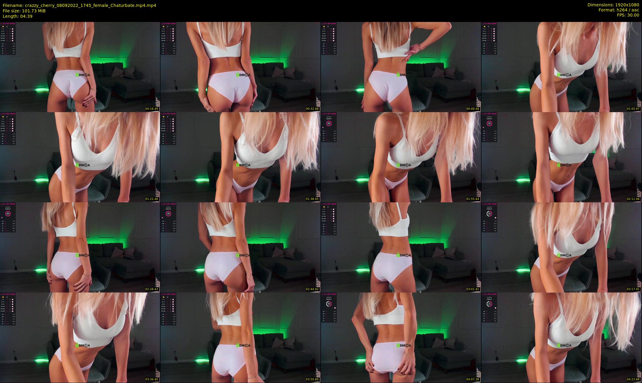crazzy_cherry — 5 minute Chaturbate female cam show recording, 1080p, Sep 8, 2022