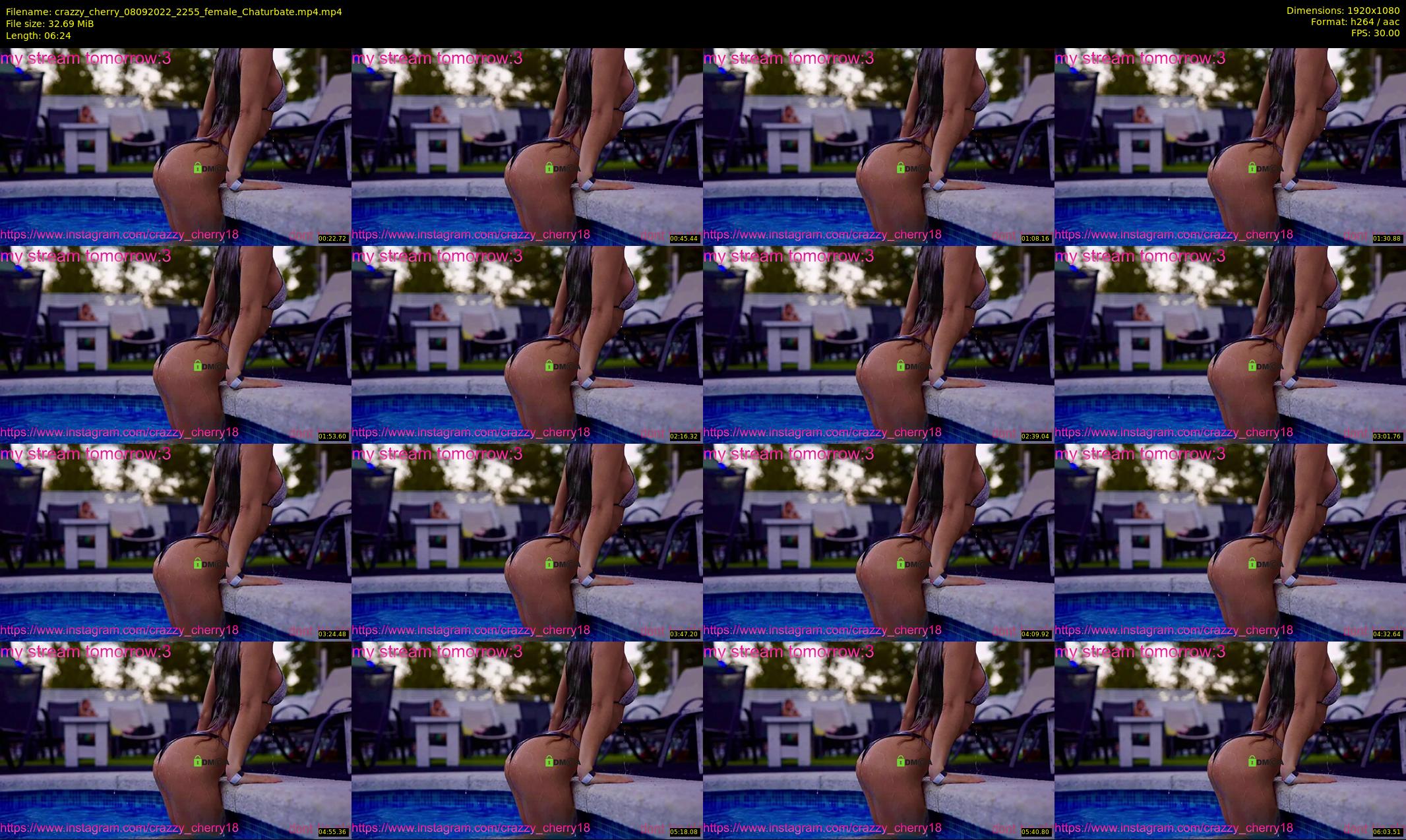 crazzy_cherry — 7 minute Chaturbate female cam show recording, 1080p, Sep 8, 2022
