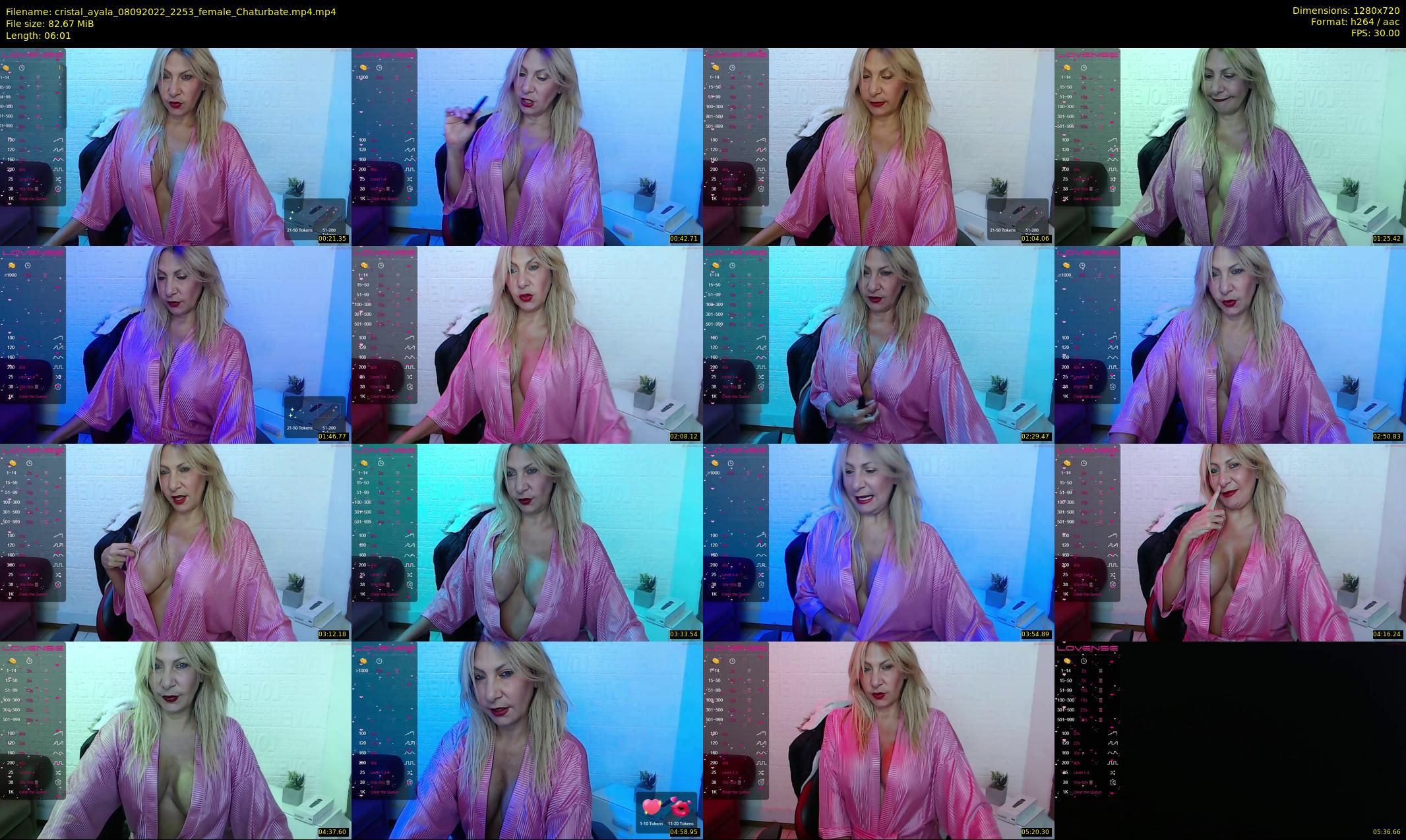cristal_ayala — 7 minute Chaturbate female cam show recording, 720p, Sep 8, 2022