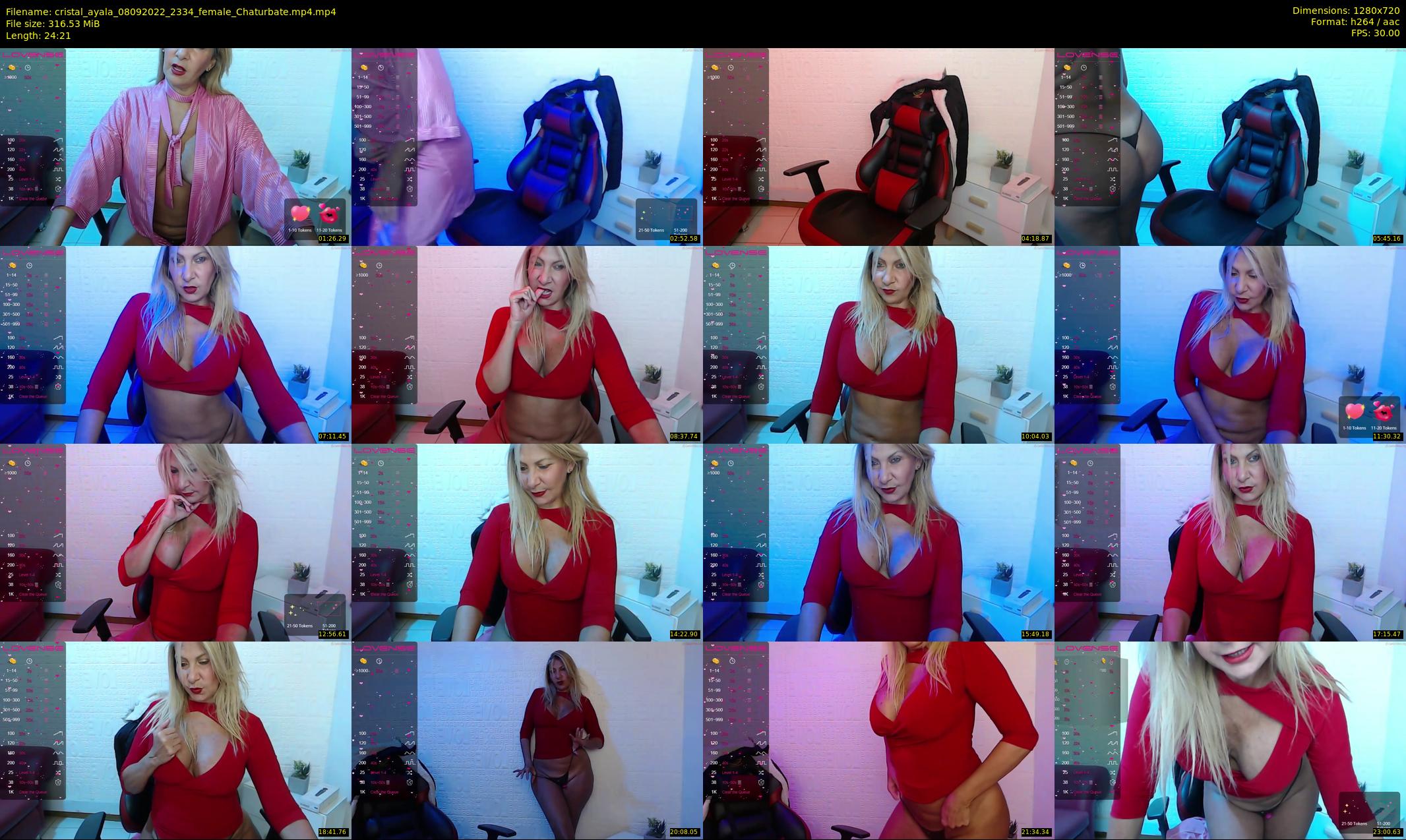 cristal_ayala — 25 minute Chaturbate female cam show recording, 720p, Sep 8, 2022