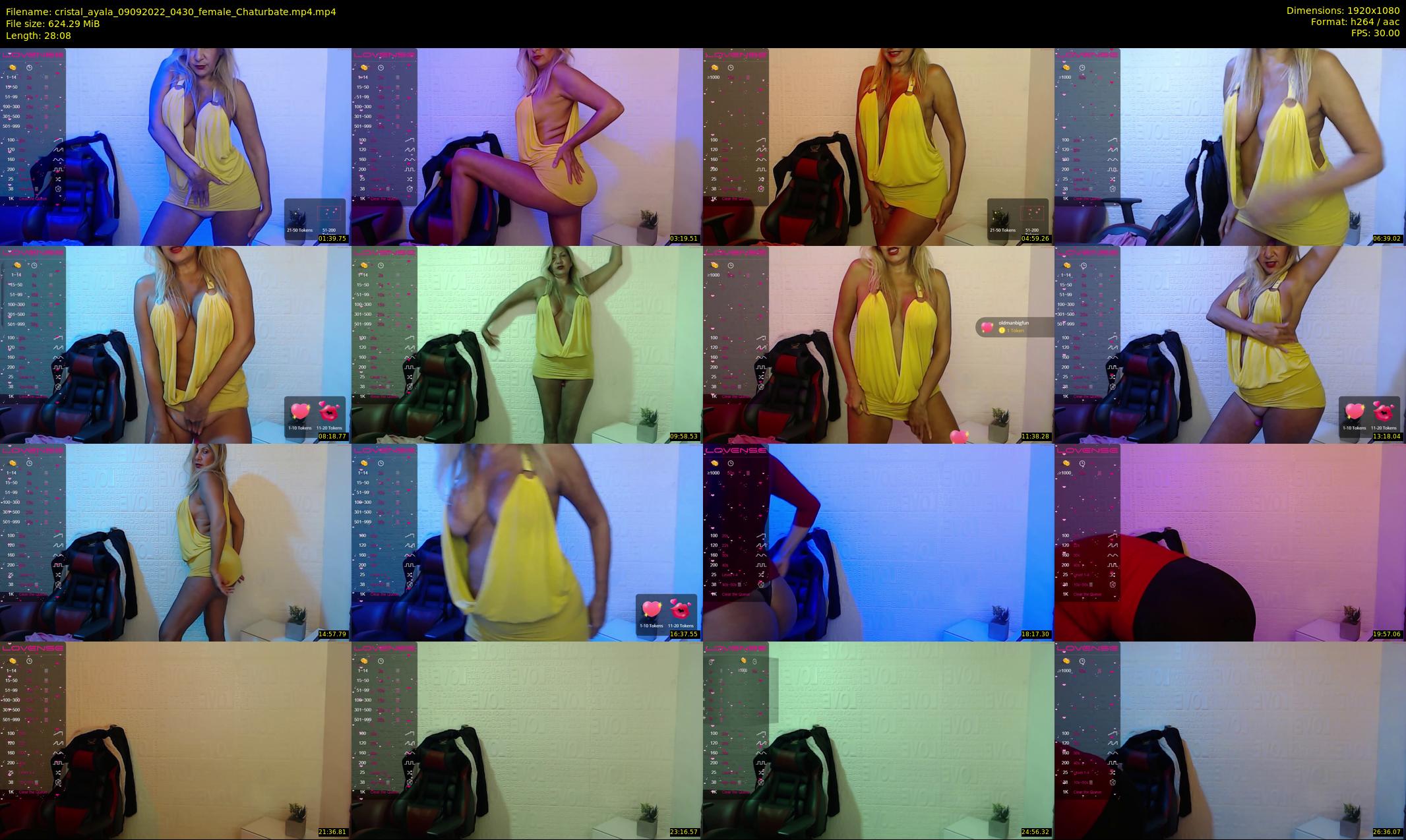 cristal_ayala — 29 minute Chaturbate female cam show recording, 1080p, Sep 9, 2022