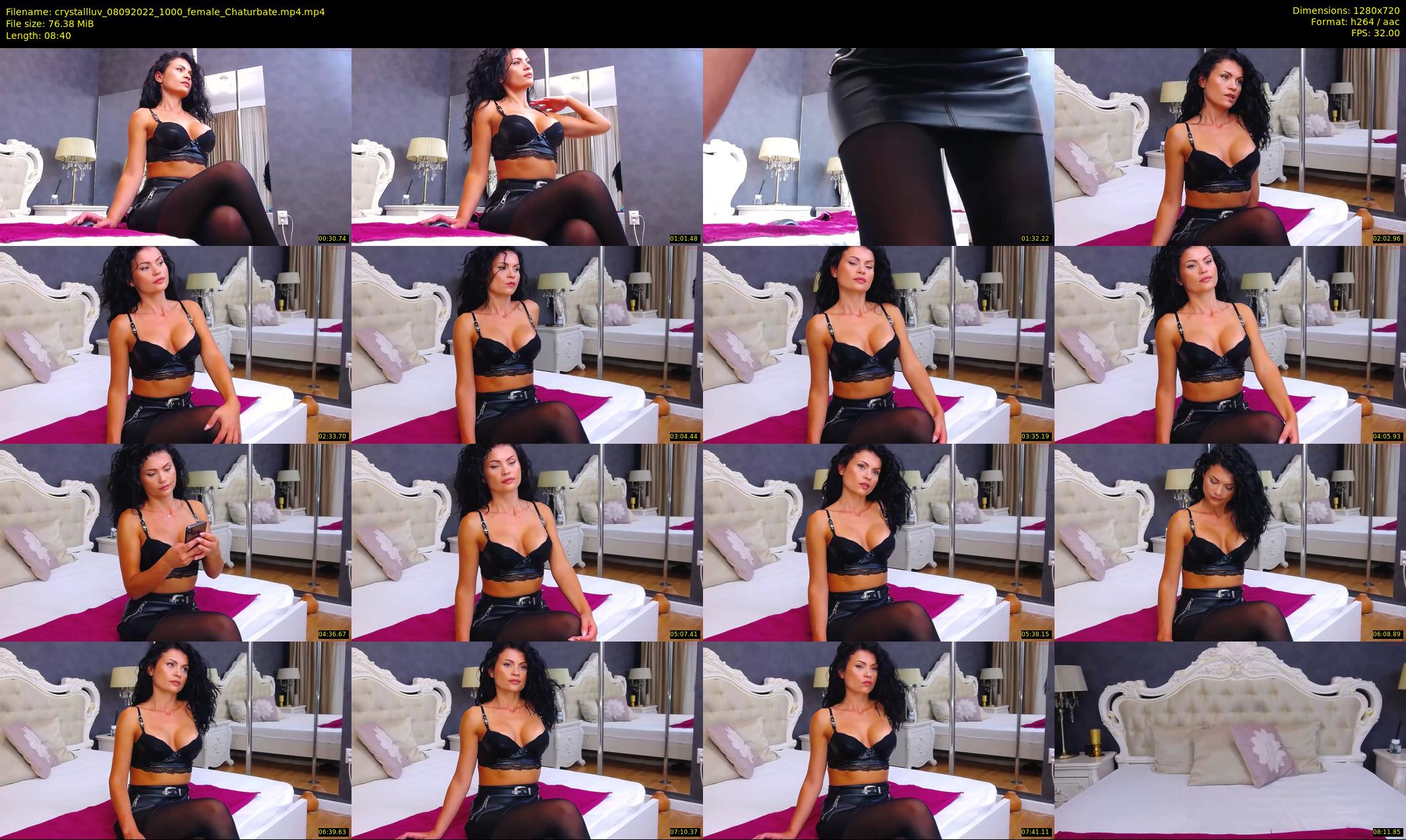 crystallluv — 9 minute Chaturbate female cam show recording, 720p, Sep 8, 2022