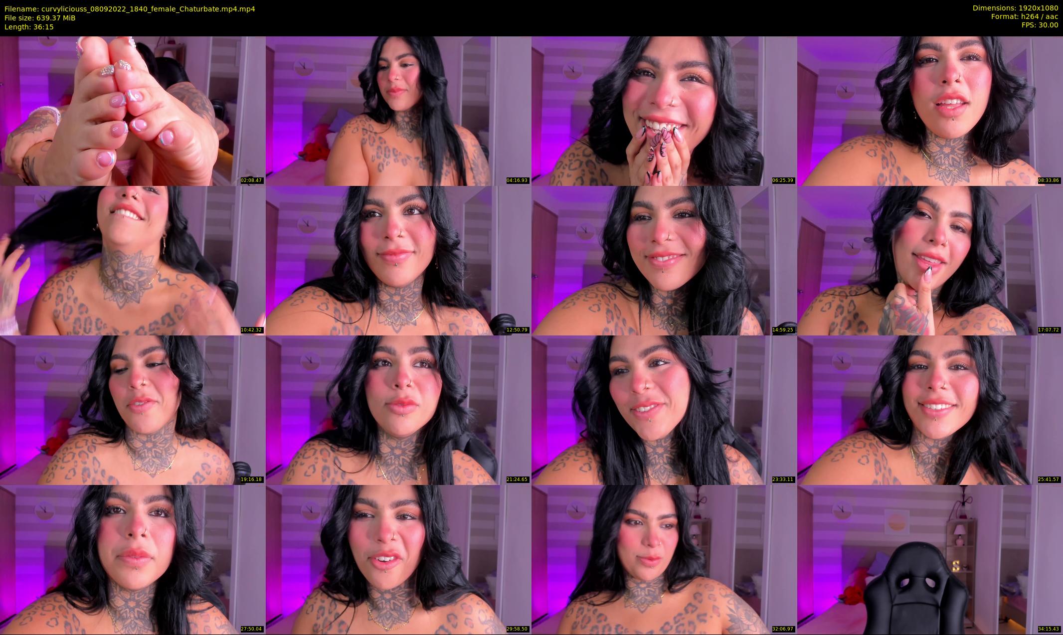 curvyliciouss — 37 minute Chaturbate female cam show recording, 1080p, Sep 8, 2022