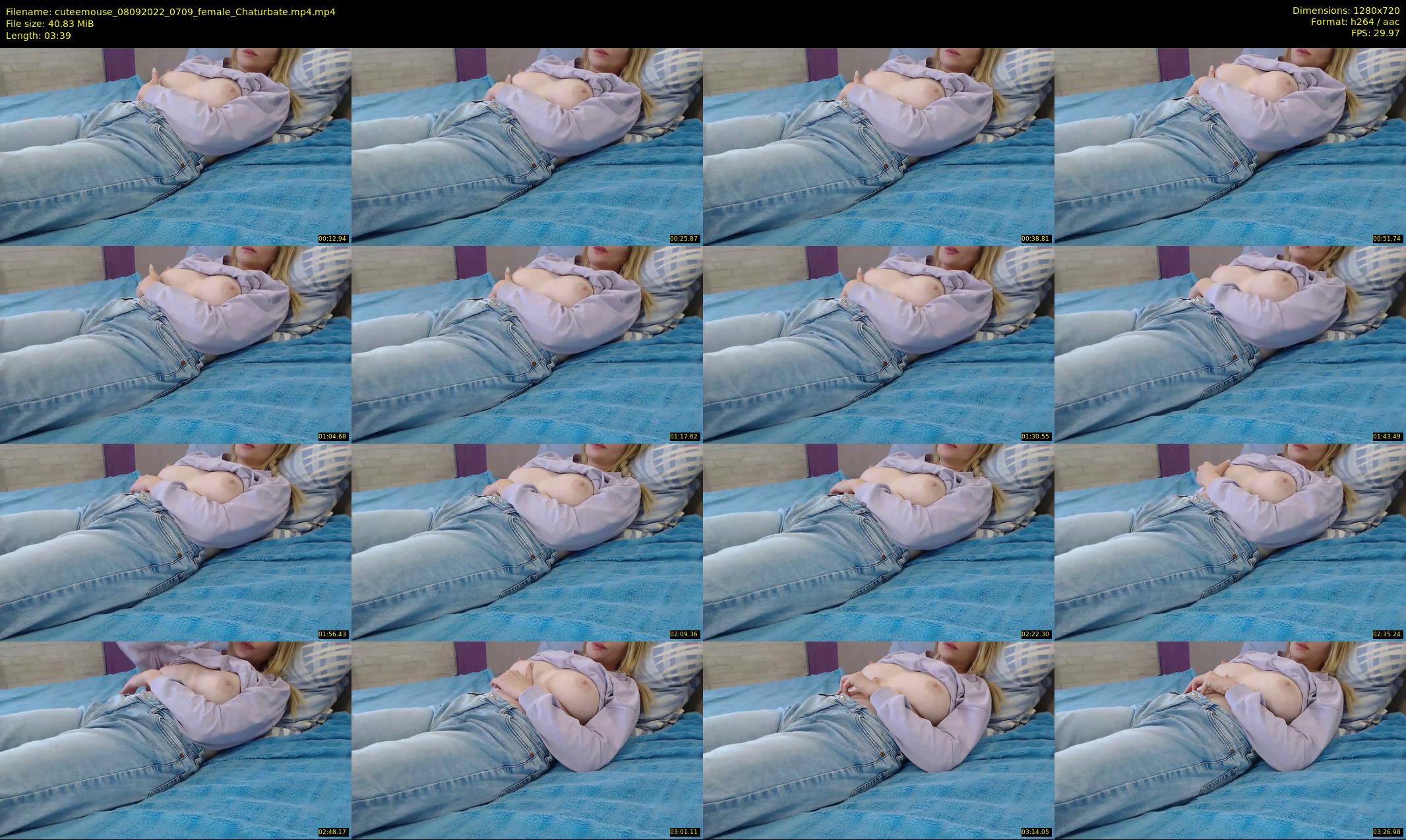 cuteemouse — 4 minute Chaturbate female cam show recording, 720p, Sep 8, 2022