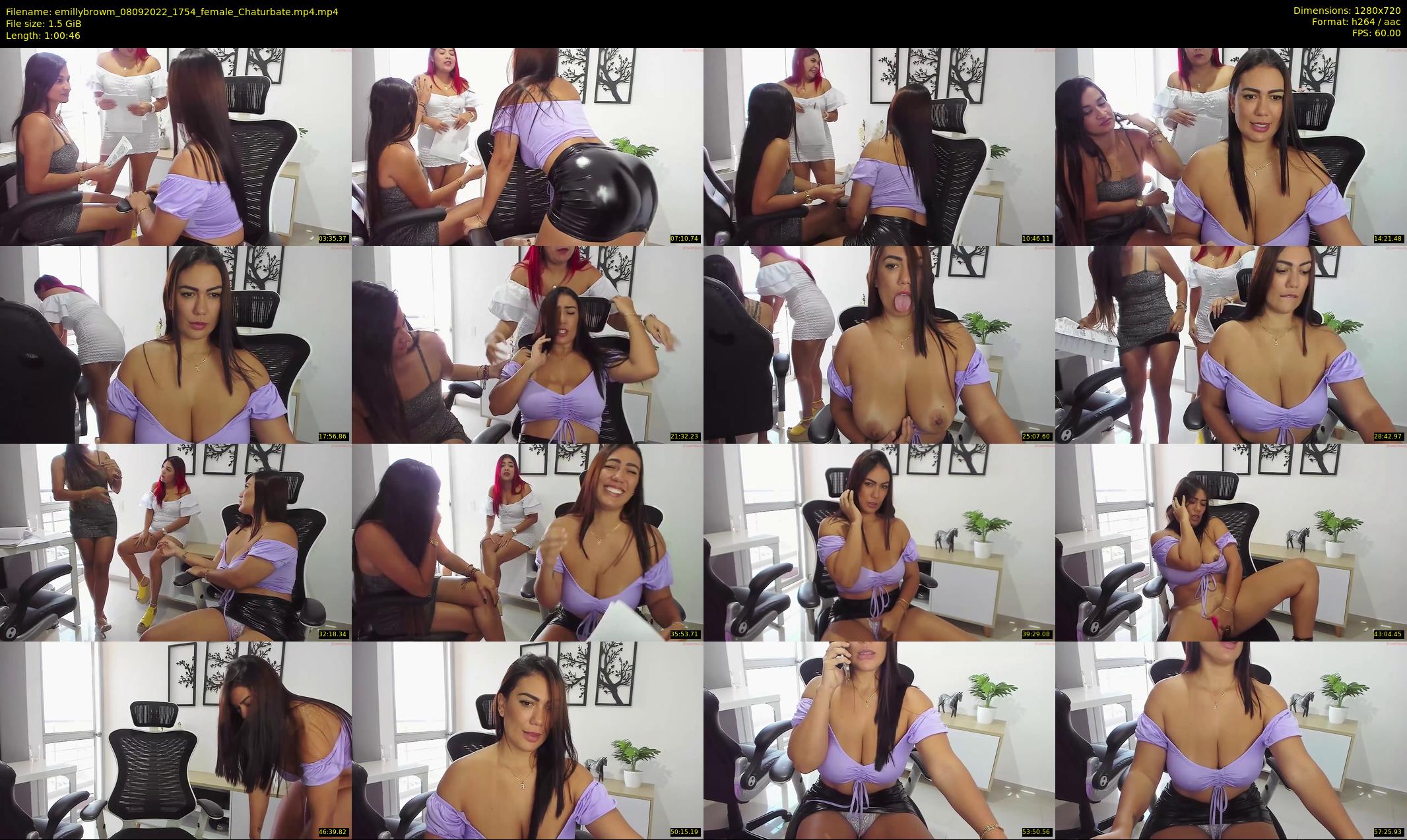 emillybrowm — 61 minute Chaturbate couple cam show recording, 720p, Sep 8, 2022