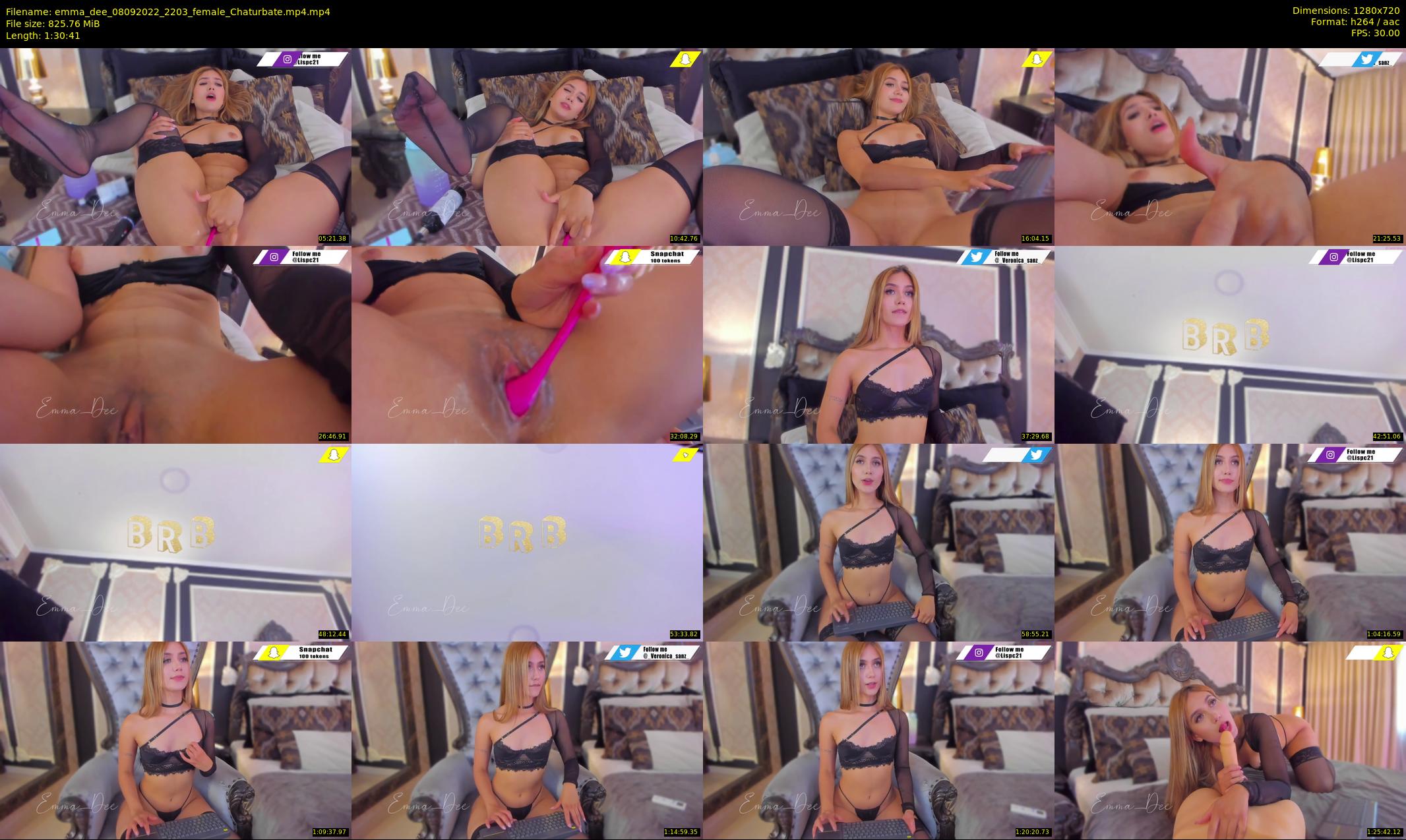 emma_dee — 91 minute Chaturbate female cam show recording, 720p, Sep 8, 2022
