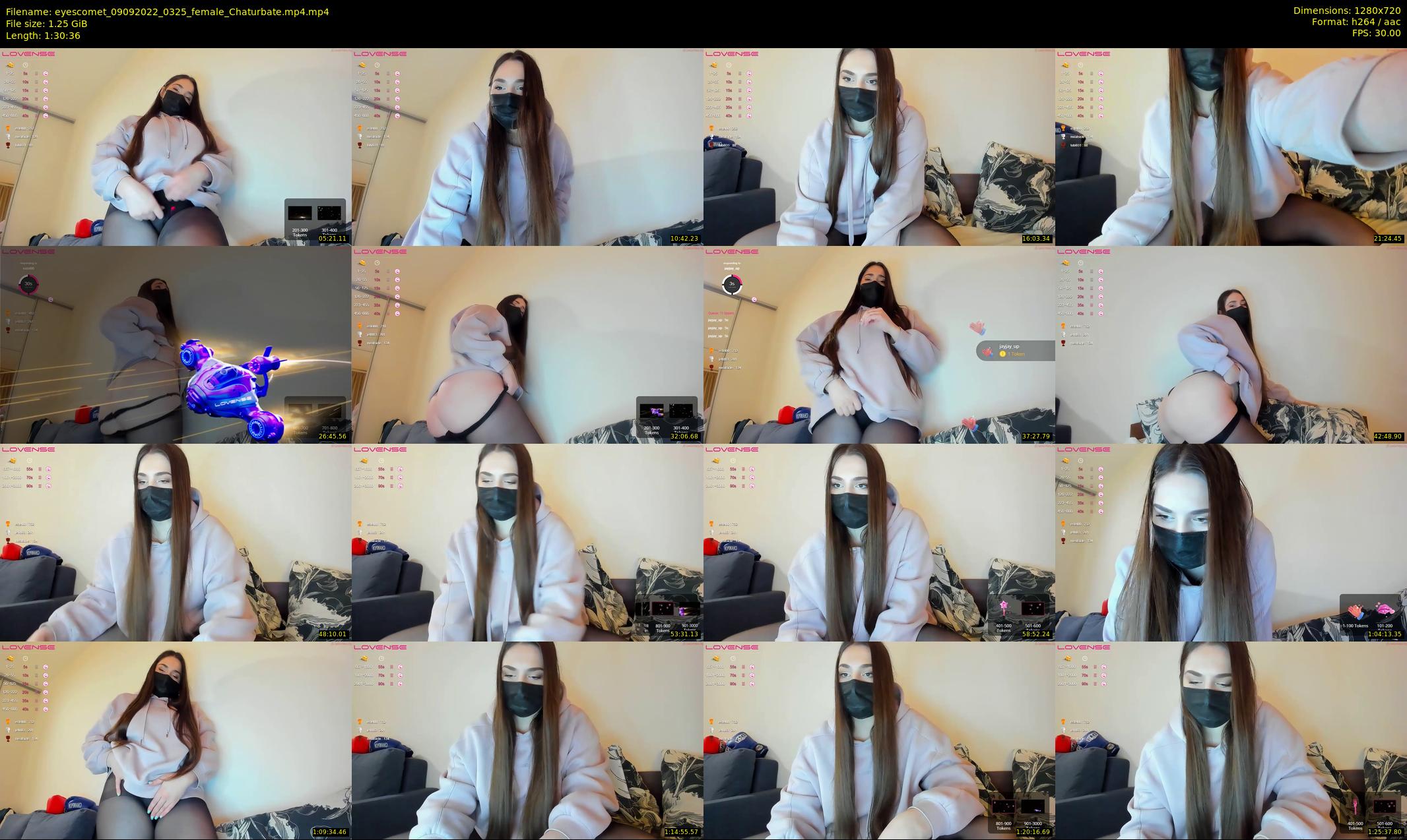 eyescomet — 91 minute Chaturbate female cam show recording, 720p, Sep 9, 2022