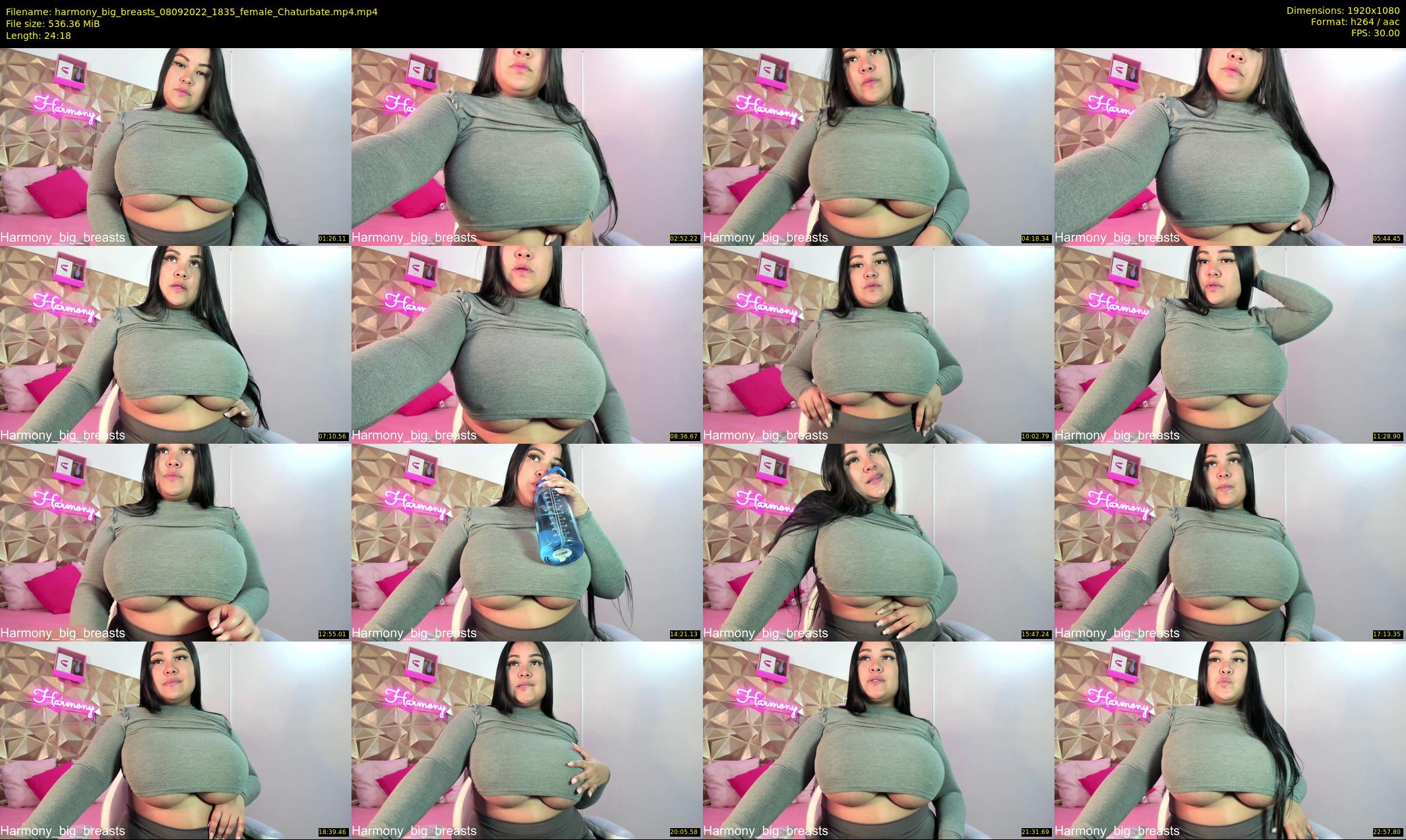 harmony_big_breasts — 25 minute Chaturbate female cam show recording, 1080p, Sep 8, 2022