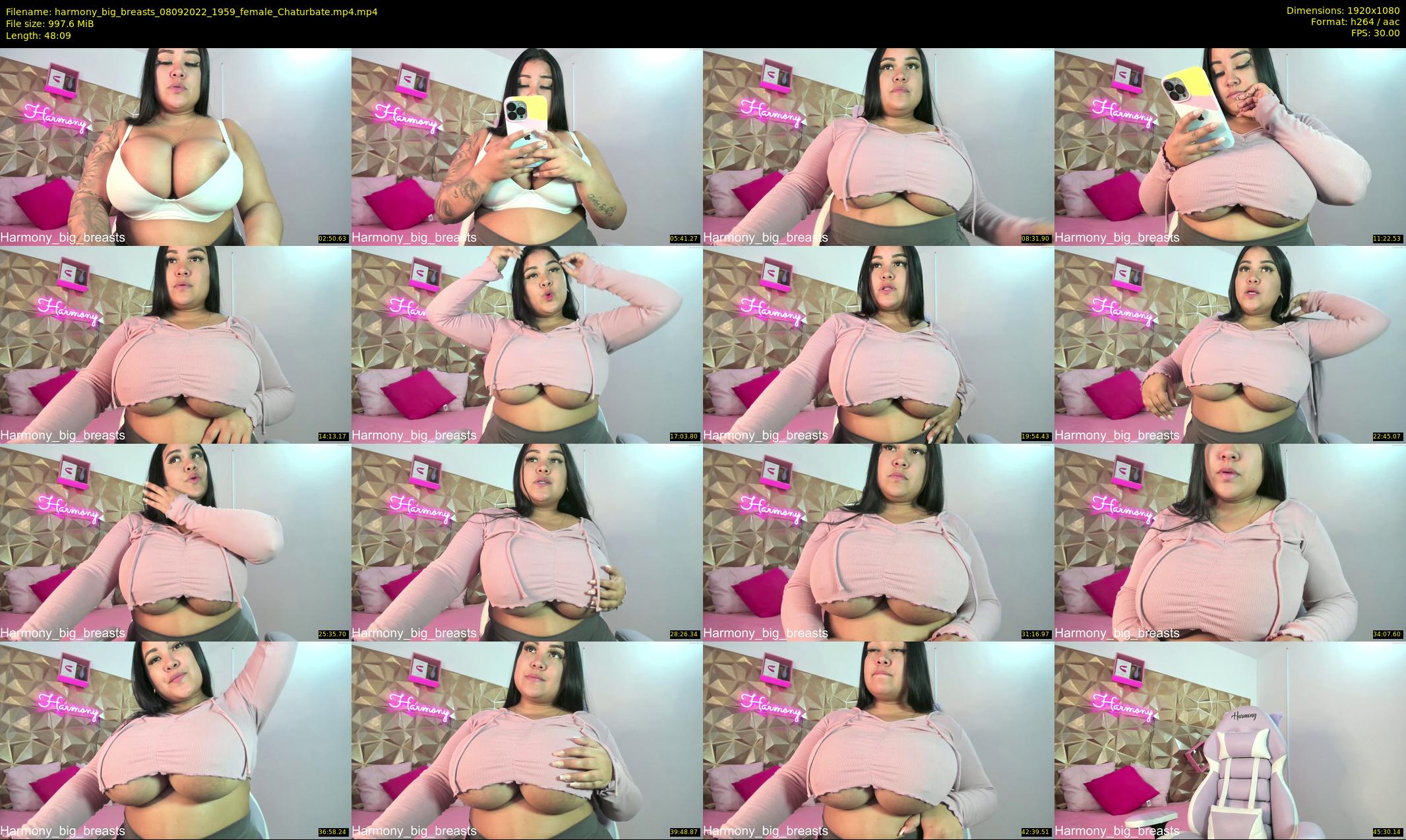 harmony_big_breasts — 49 minute Chaturbate female cam show recording, 1080p, Sep 8, 2022