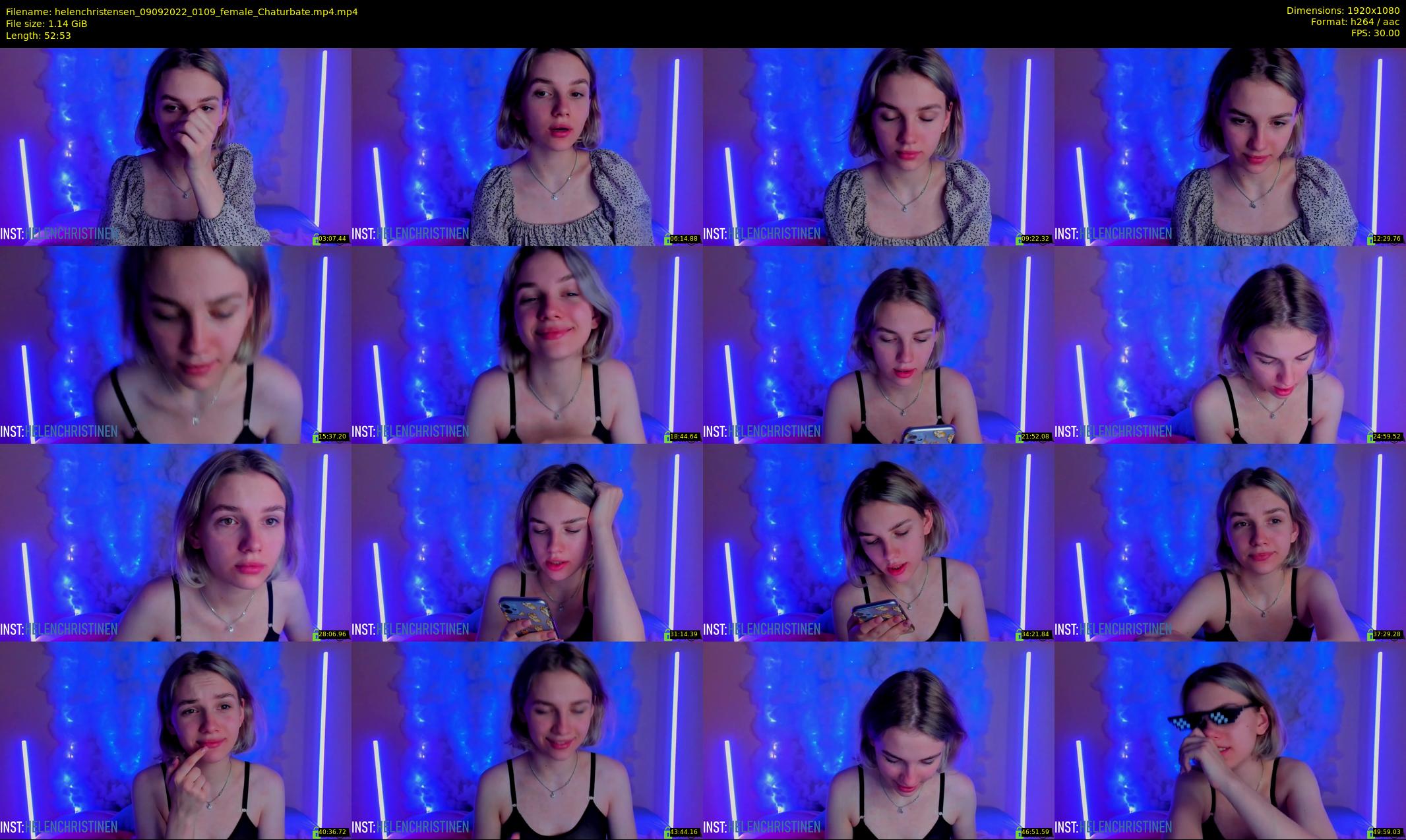 helenchristensen — 53 minute Chaturbate female cam show recording, 1080p, Sep 9, 2022