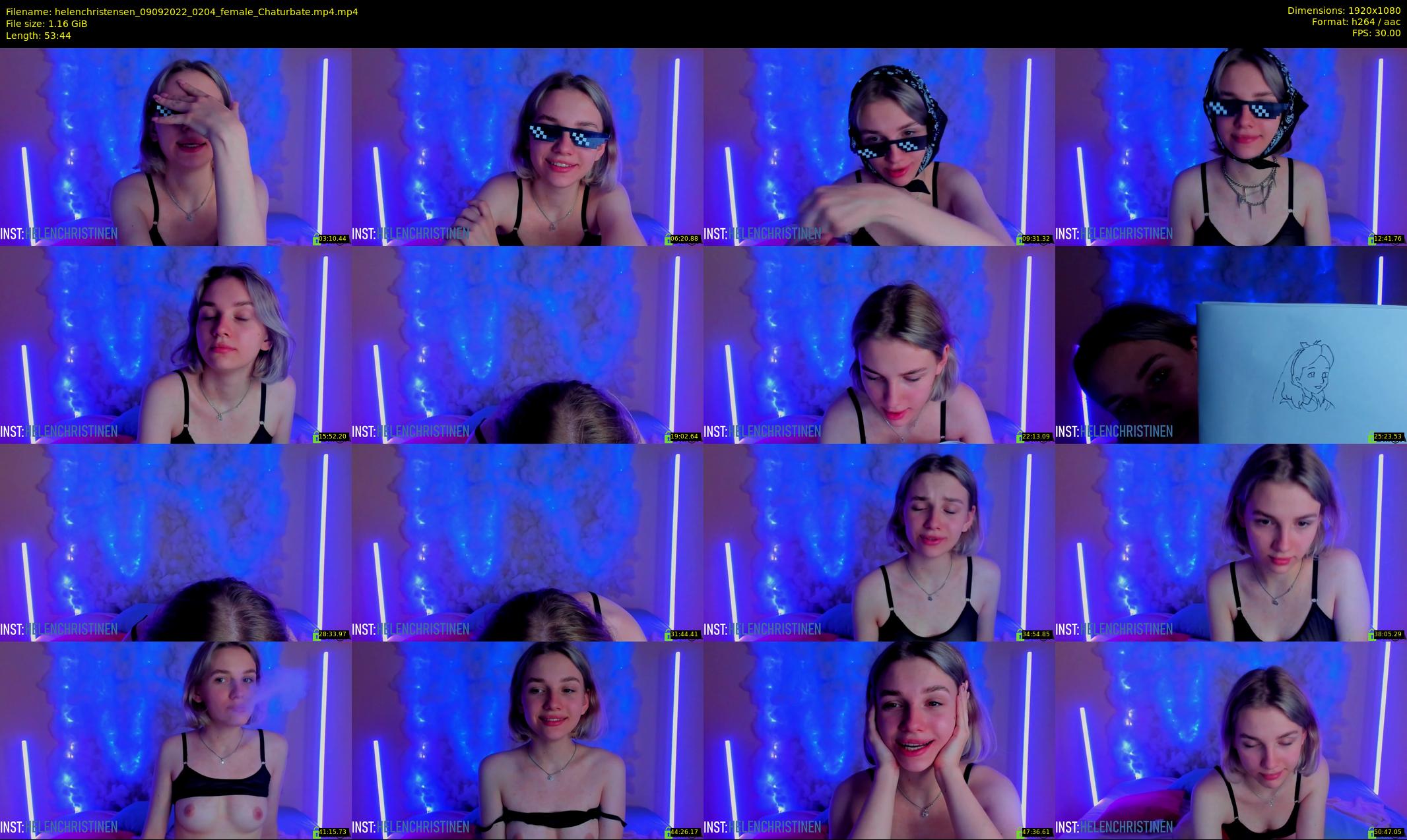 helenchristensen — 54 minute Chaturbate female cam show recording, 1080p, Sep 9, 2022