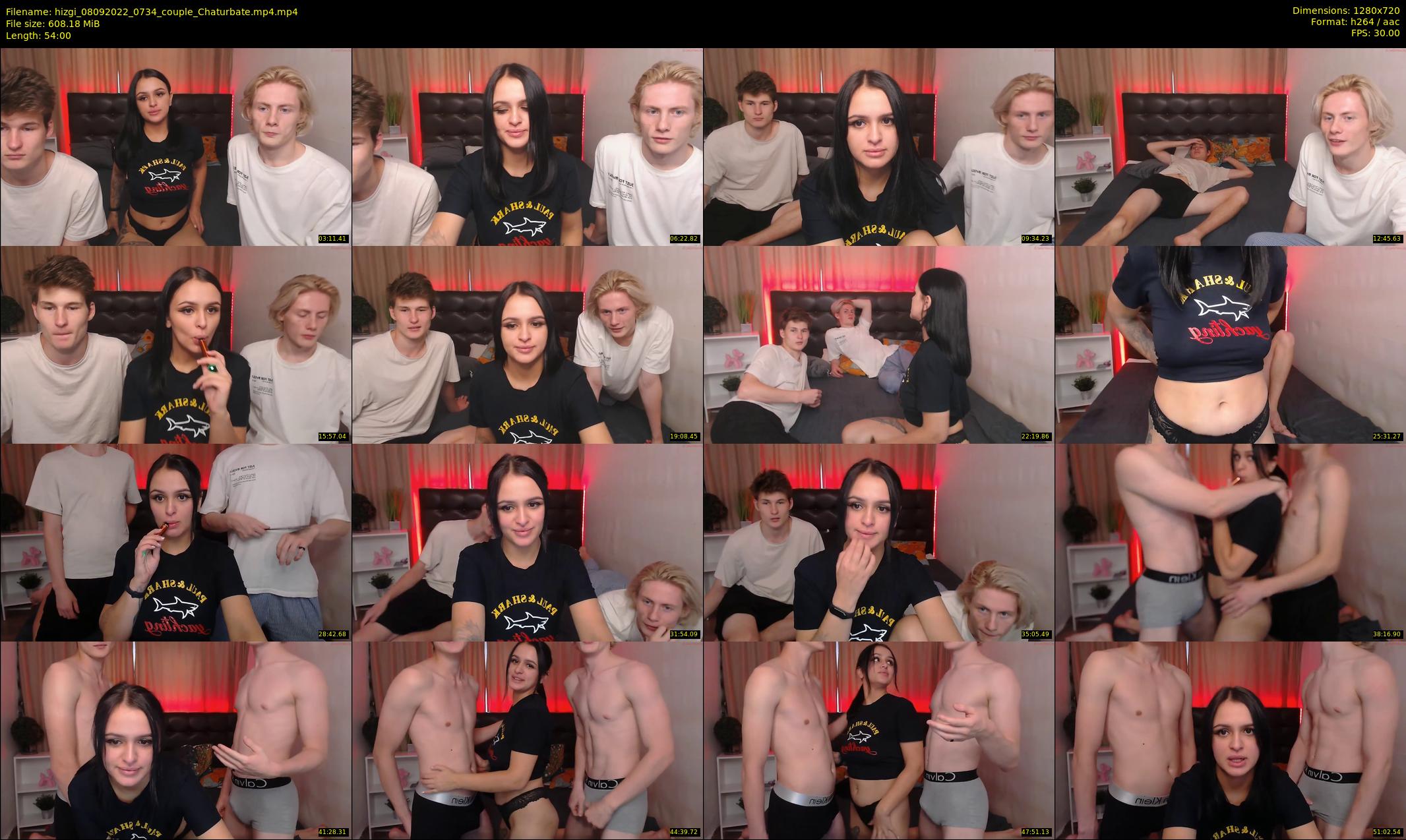 hizgi — 54 minute Chaturbate couple cam show recording, 720p, Sep 8, 2022