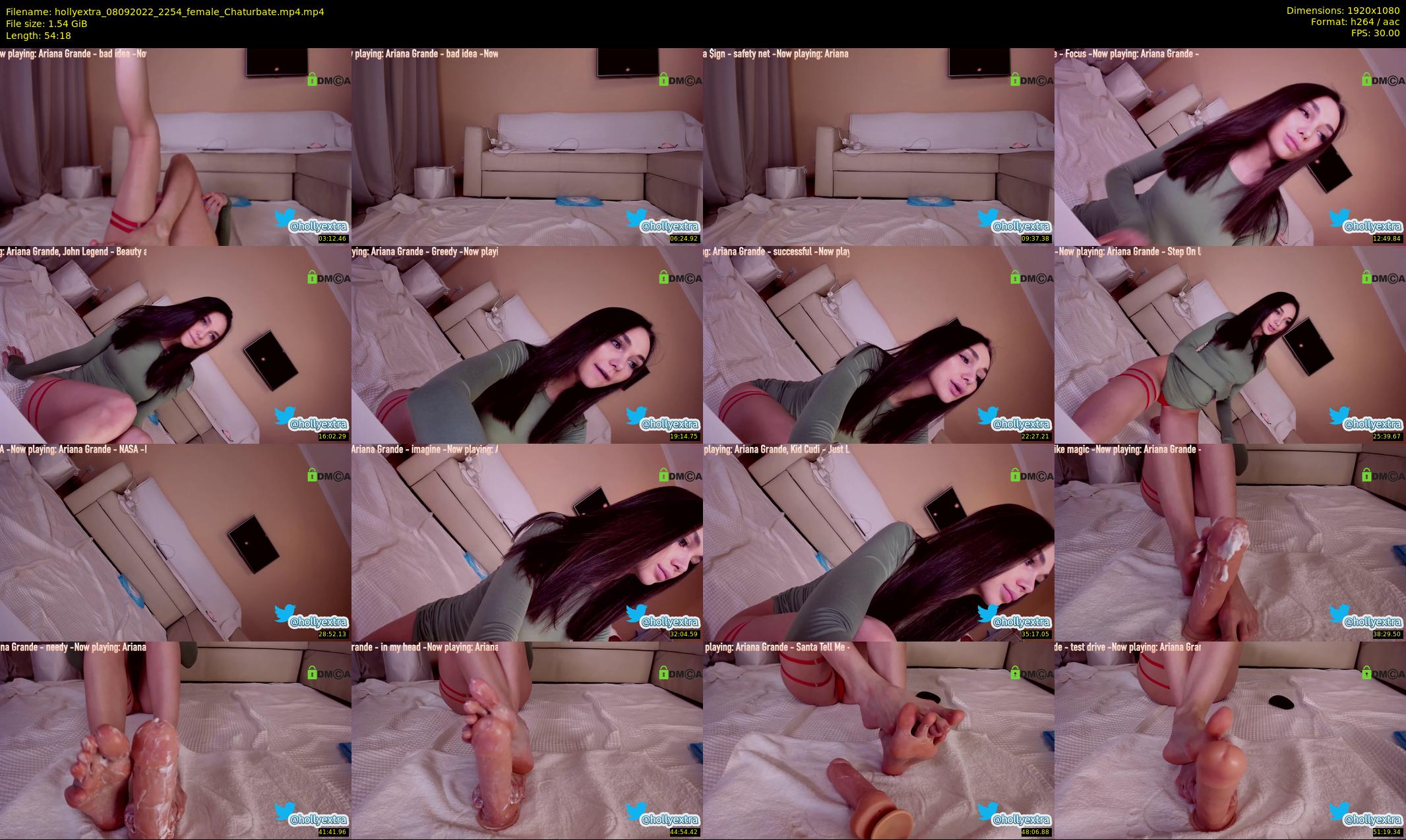 hollyextra — 55 minute Chaturbate female cam show recording, 1080p, Sep 8, 2022