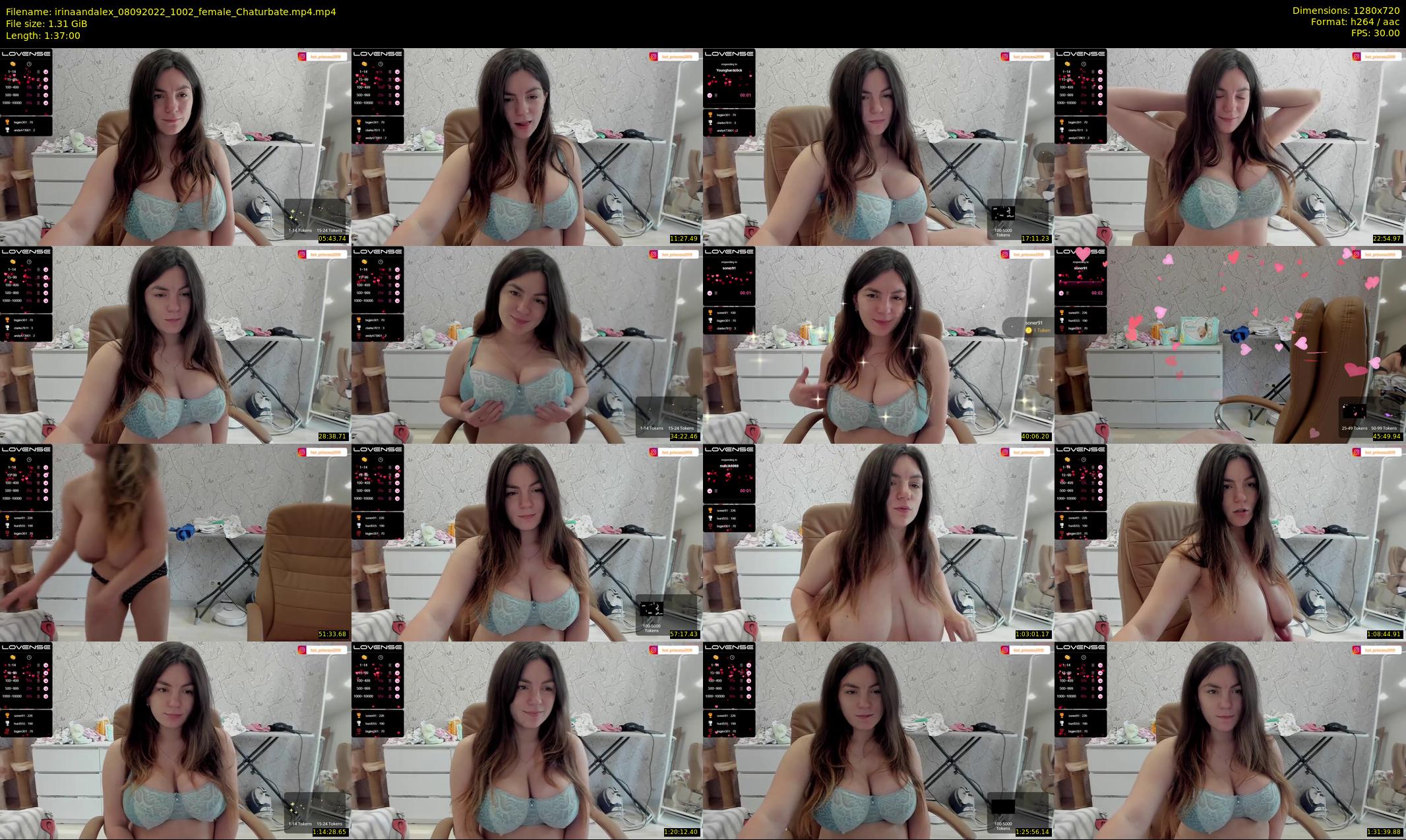irinaandalex — 97 minute Chaturbate couple cam show recording, 720p, Sep 8, 2022