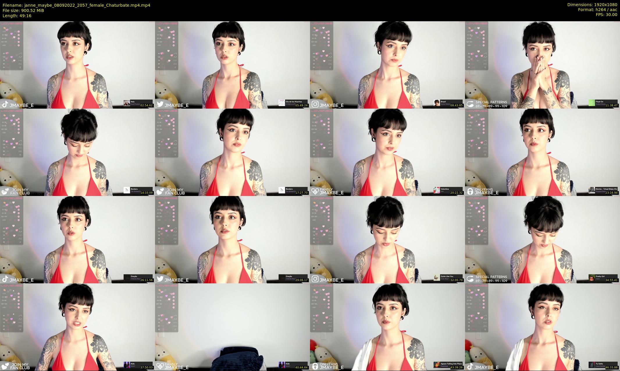 janne_maybe — 50 minute Chaturbate female cam show recording, 1080p, Sep 8, 2022