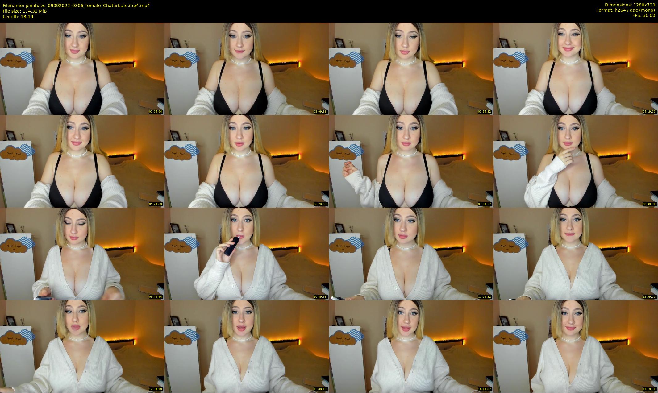 jenahaze — 19 minute Chaturbate female cam show recording, 720p, Sep 9, 2022