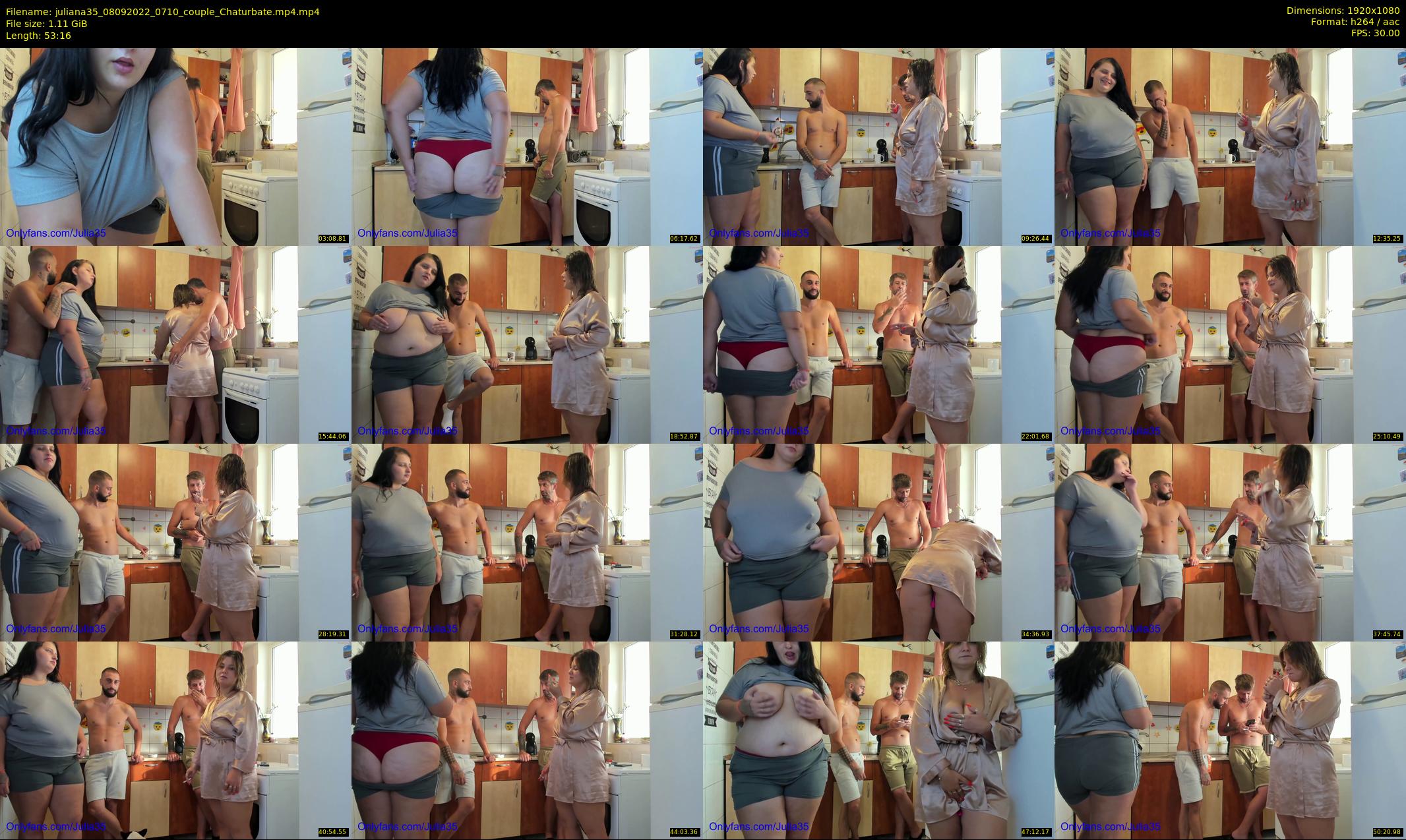 juliana35 — 54 minute Chaturbate couple cam show recording, 1080p, Sep 8, 2022