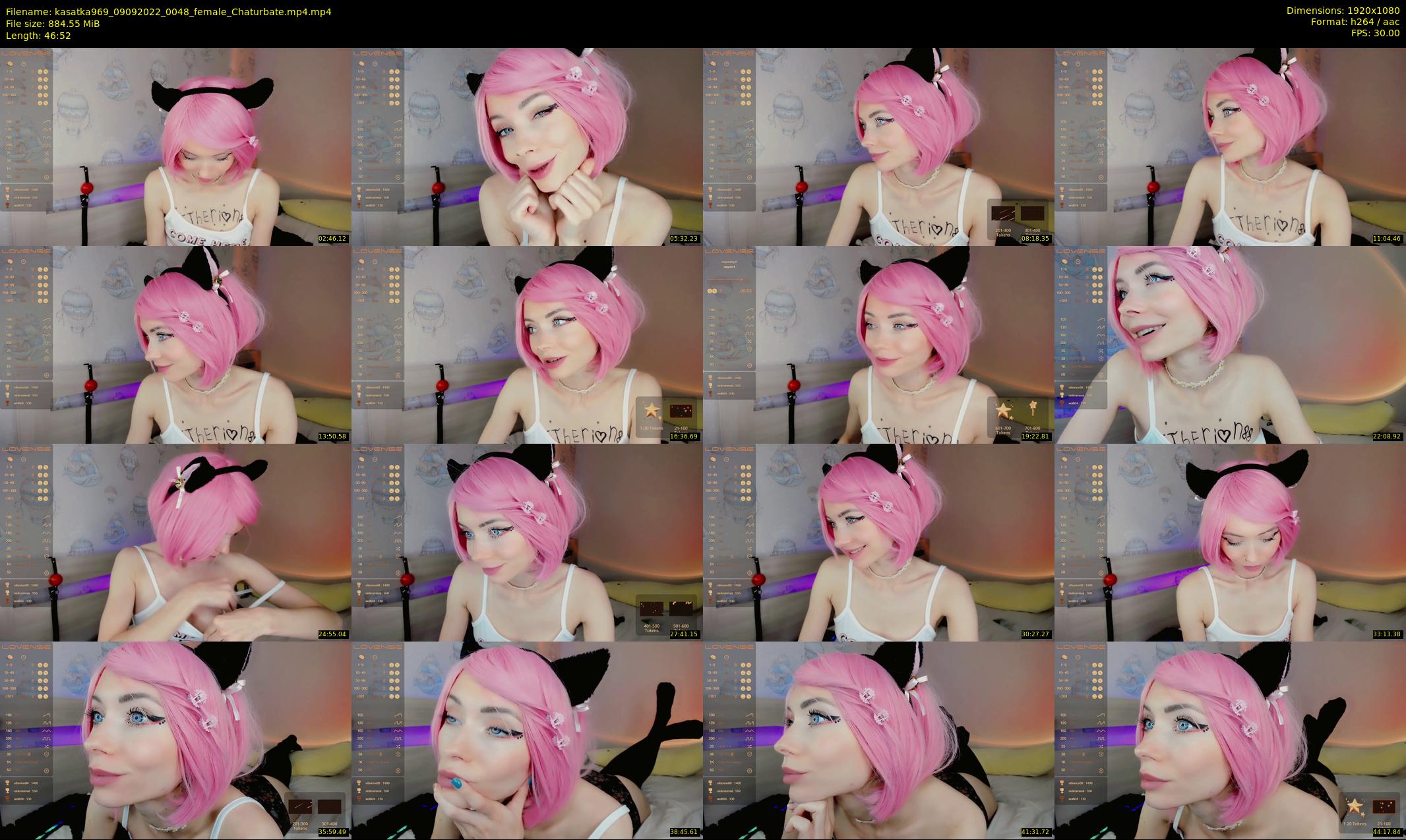 kasatka969 — 47 minute Chaturbate female cam show recording, 1080p, Sep 9, 2022