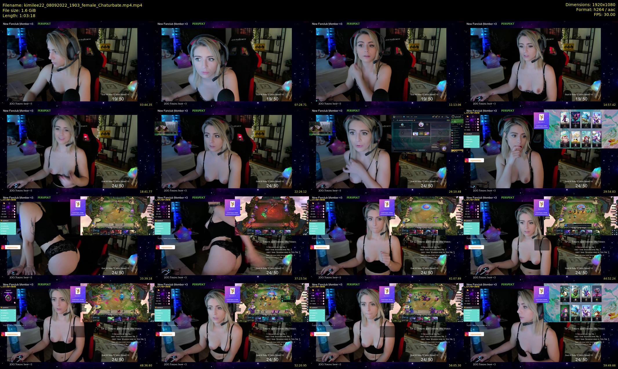 kimilee22 — 64 minute Chaturbate female cam show recording, 1080p, Sep 8, 2022