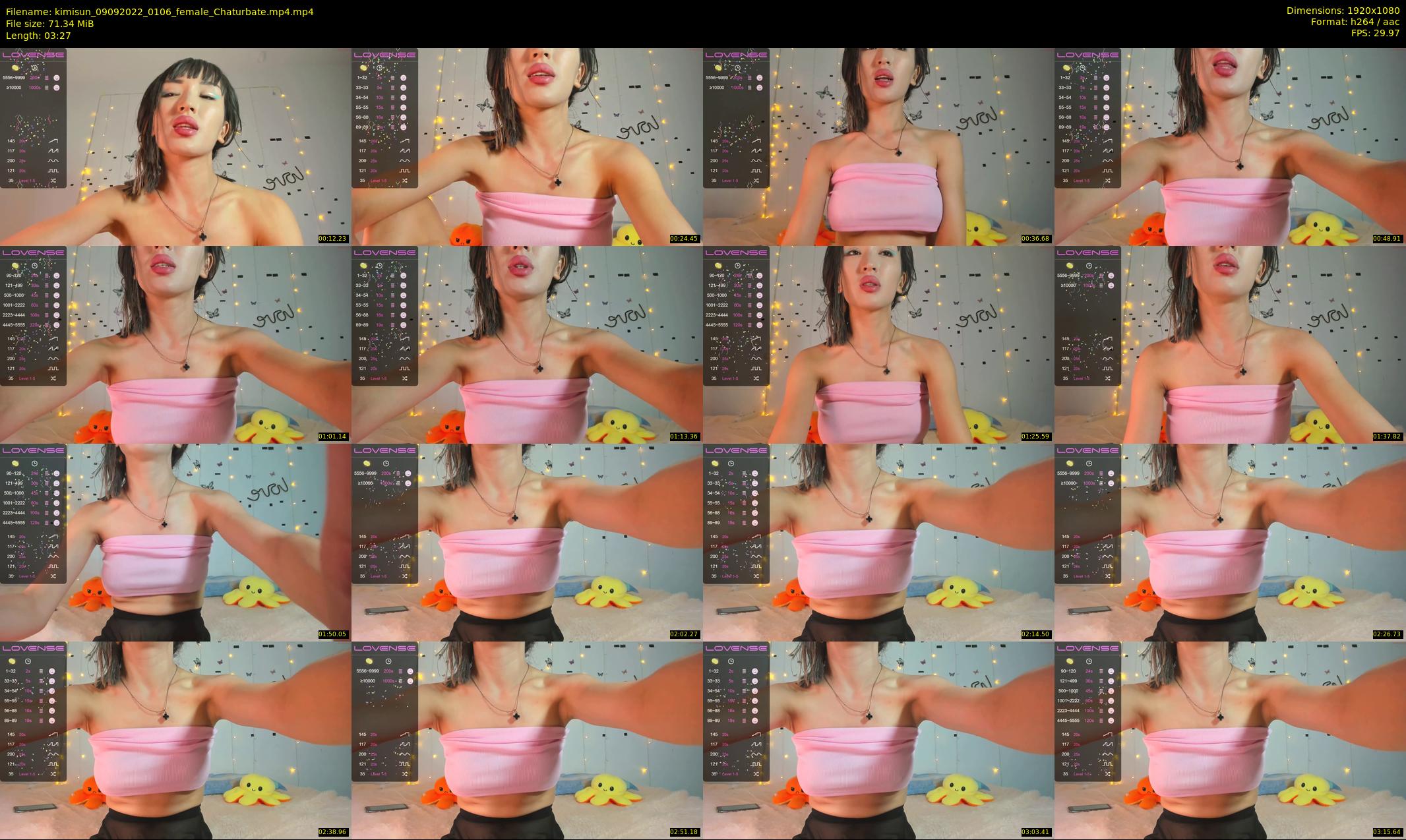kimisun — 4 minute Chaturbate female cam show recording, 1080p, Sep 9, 2022