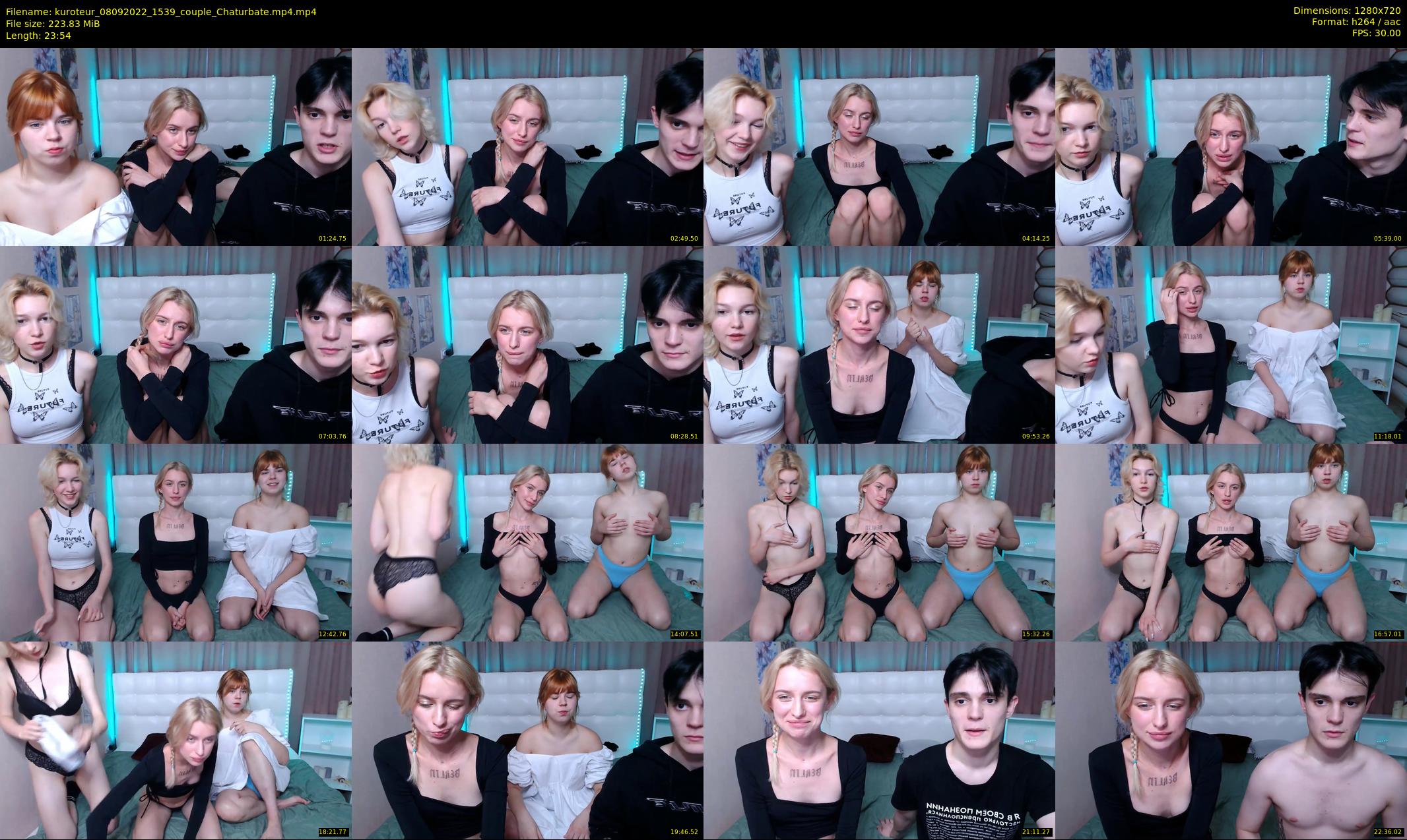 kuroteur — 24 minute Chaturbate couple cam show recording, 720p, Sep 8, 2022