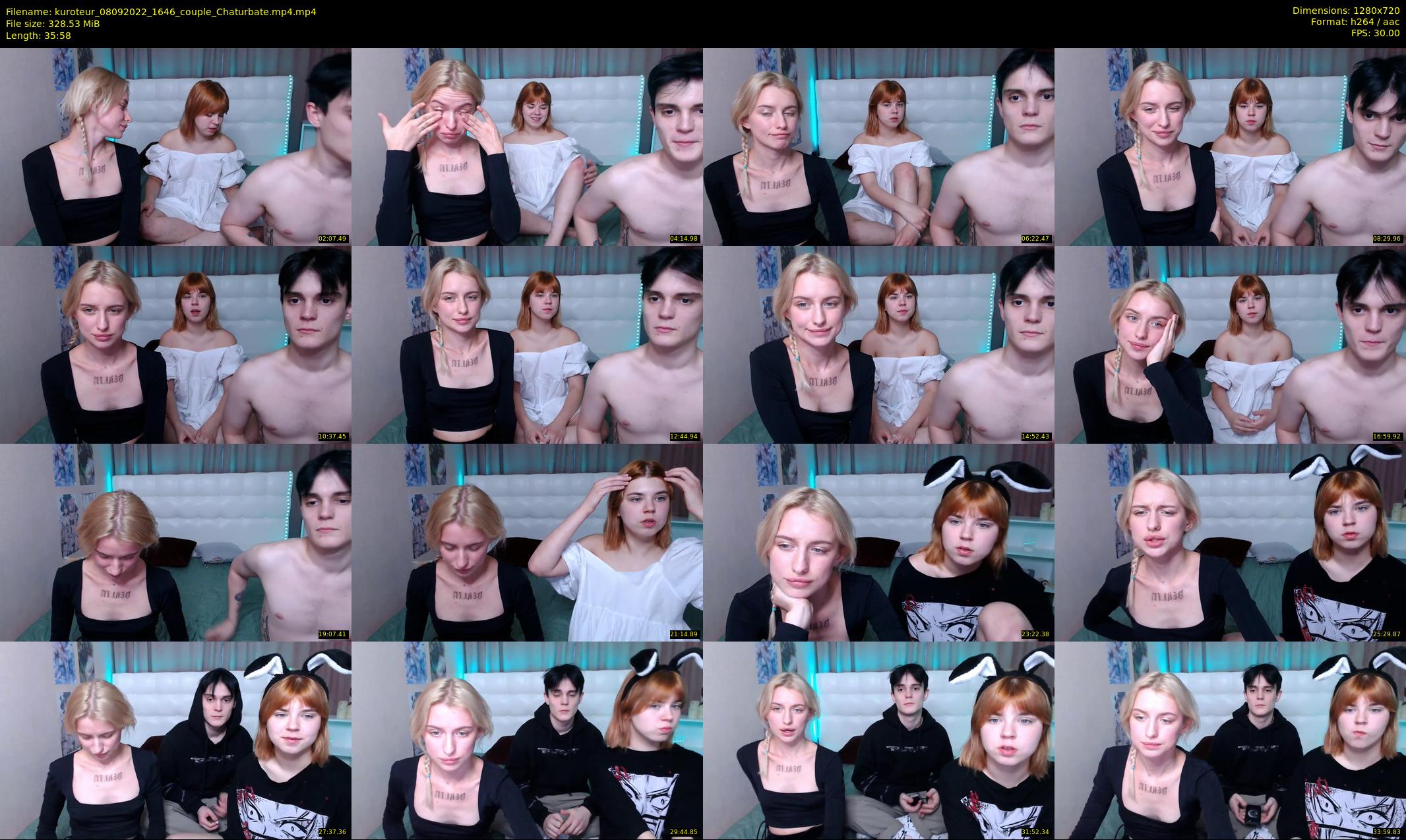 kuroteur — 36 minute Chaturbate couple cam show recording, 720p, Sep 8, 2022